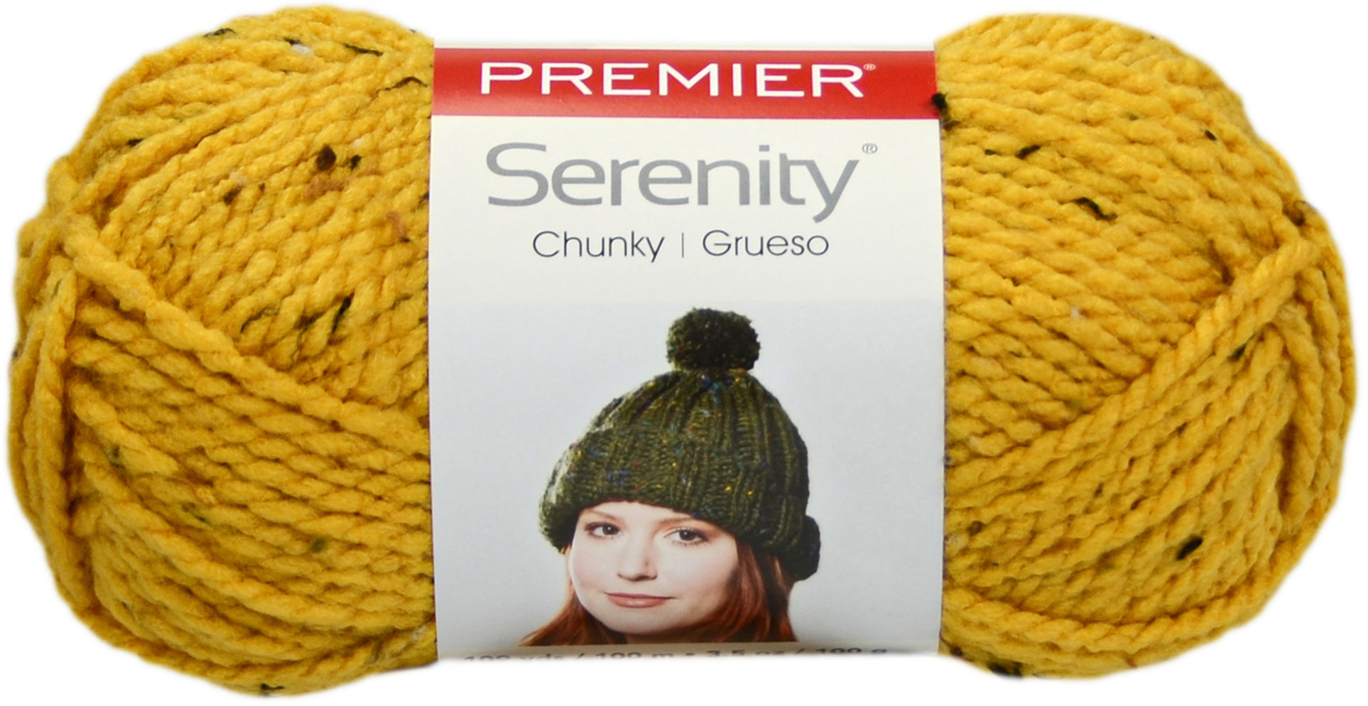 Premier Yarns Serenity Chunky Tweed Yarn Mustard