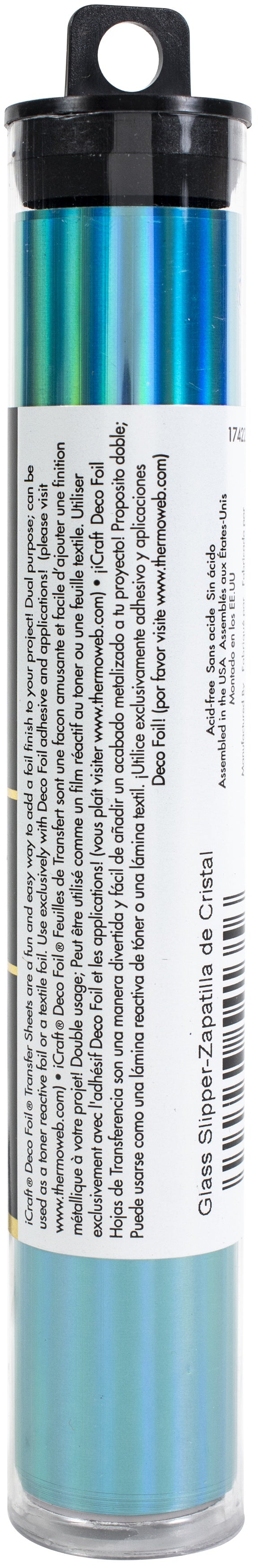 Deco Foil Specialty Transfer Sheets 6"X12" 5/Pkg Glass Slipper