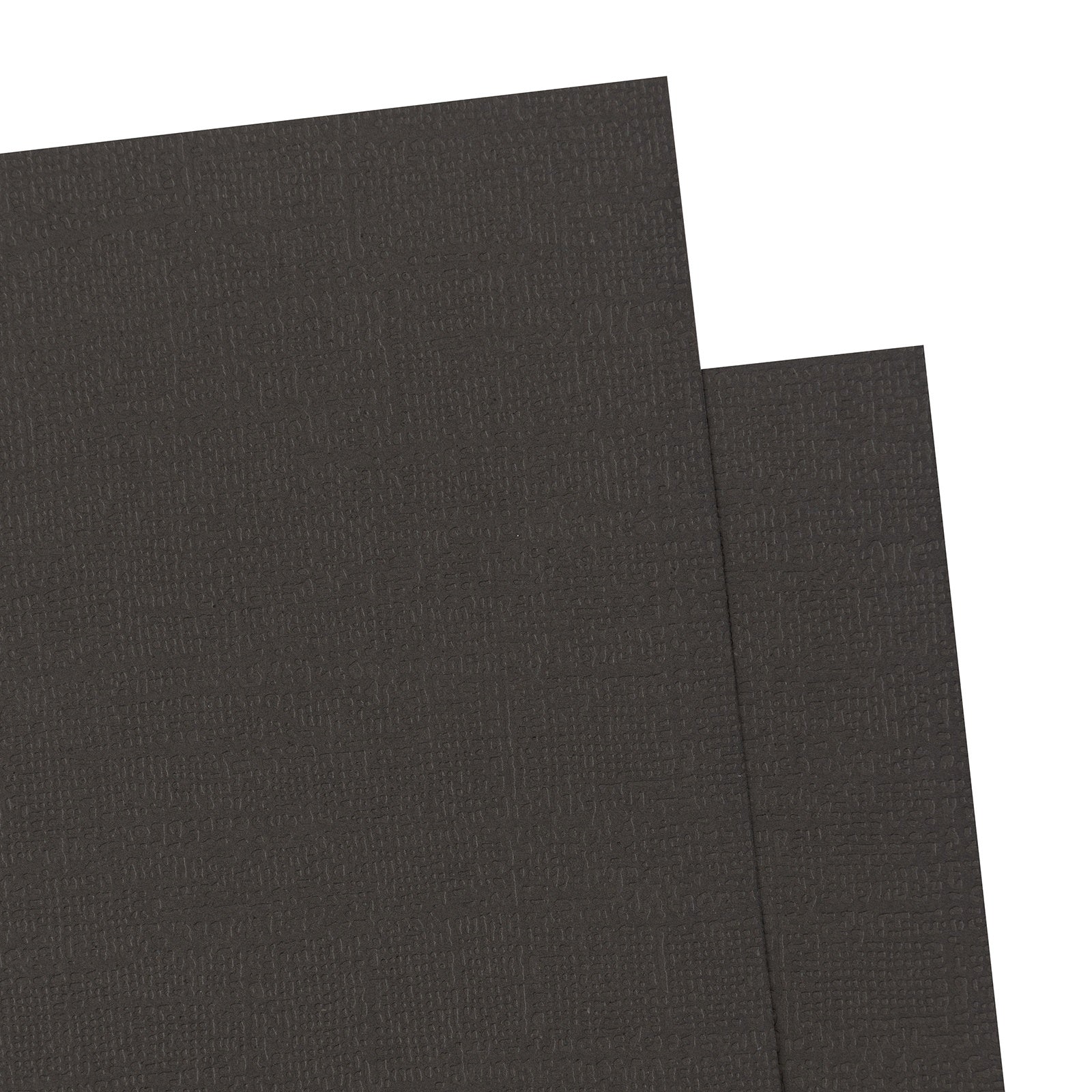 Colorbok Textured Cardstock Pad 12"X12" 40/Pkg Midnight Black