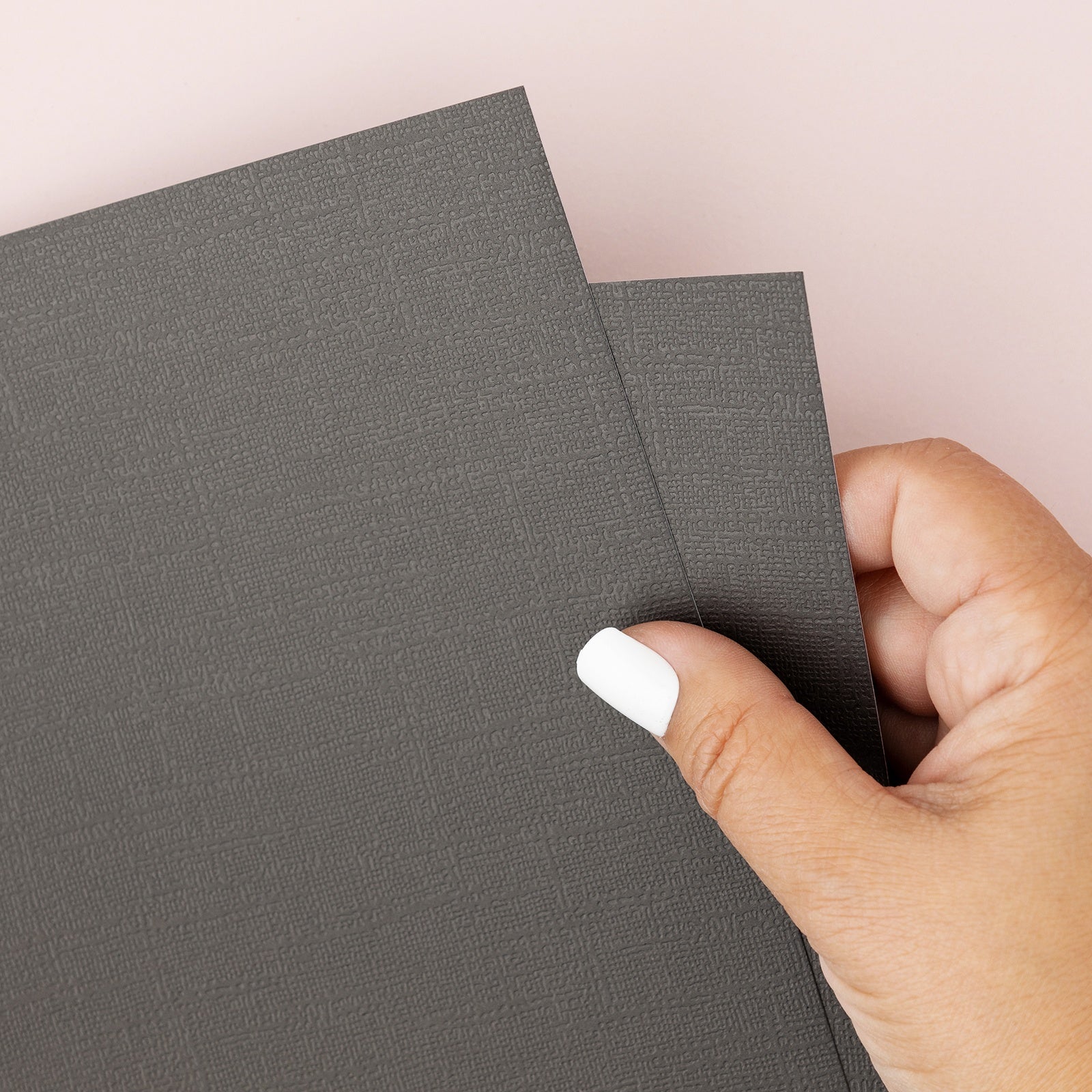 Colorbok Textured Cardstock Pad 12"X12" 40/Pkg Midnight Black