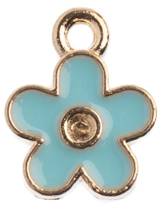 Sweet & Petite Charms  Small Flower Blue, 10x12mm 10/Pkg