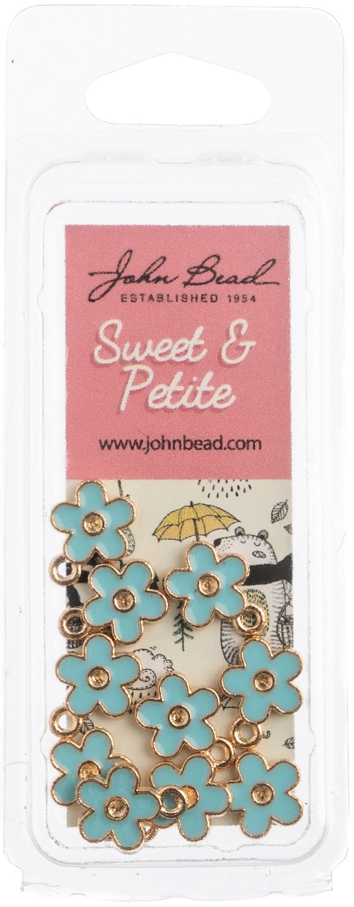 Sweet & Petite Charms  Small Flower Blue, 10x12mm 10/Pkg