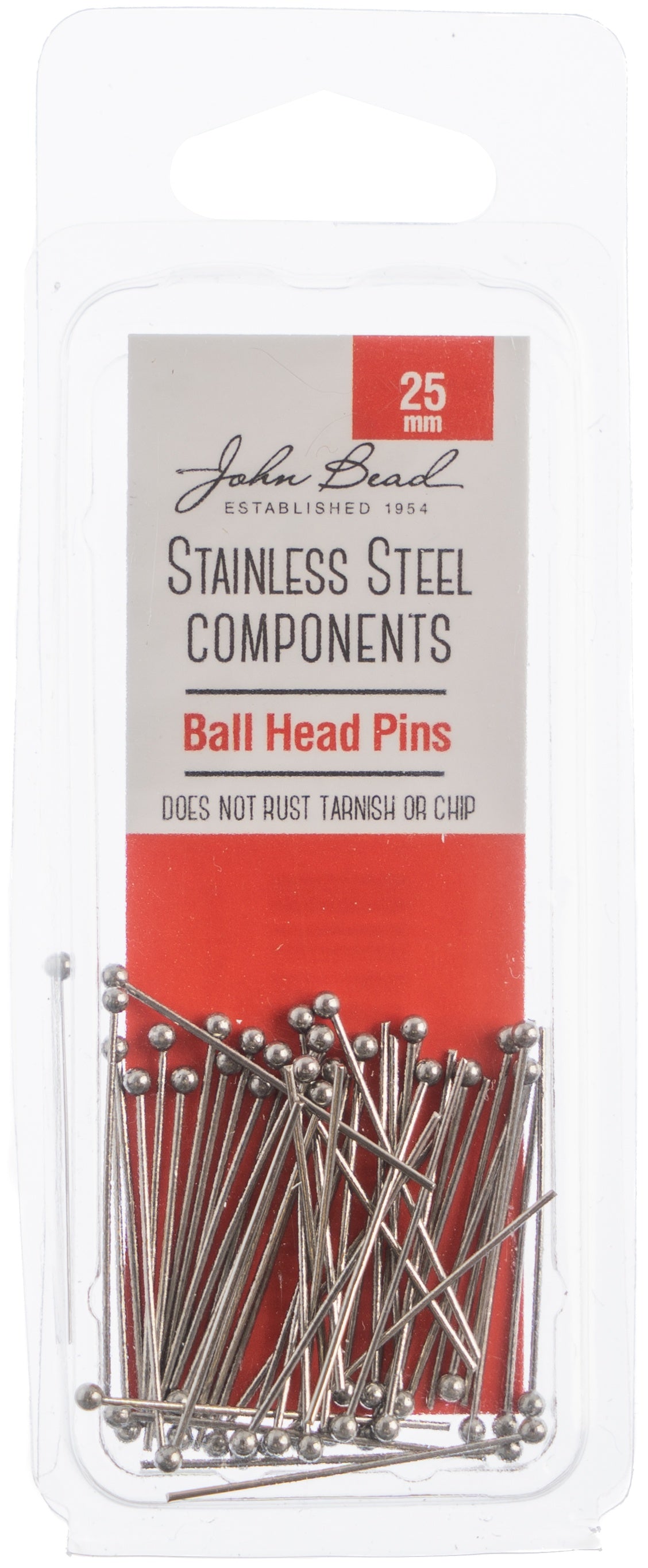 Stainless Steel Ball Head Pins 50/Pkg 25mm