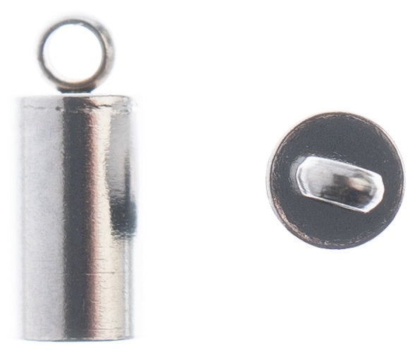 Stainless Steel End Cap 10/Pkg 8x4.5mm