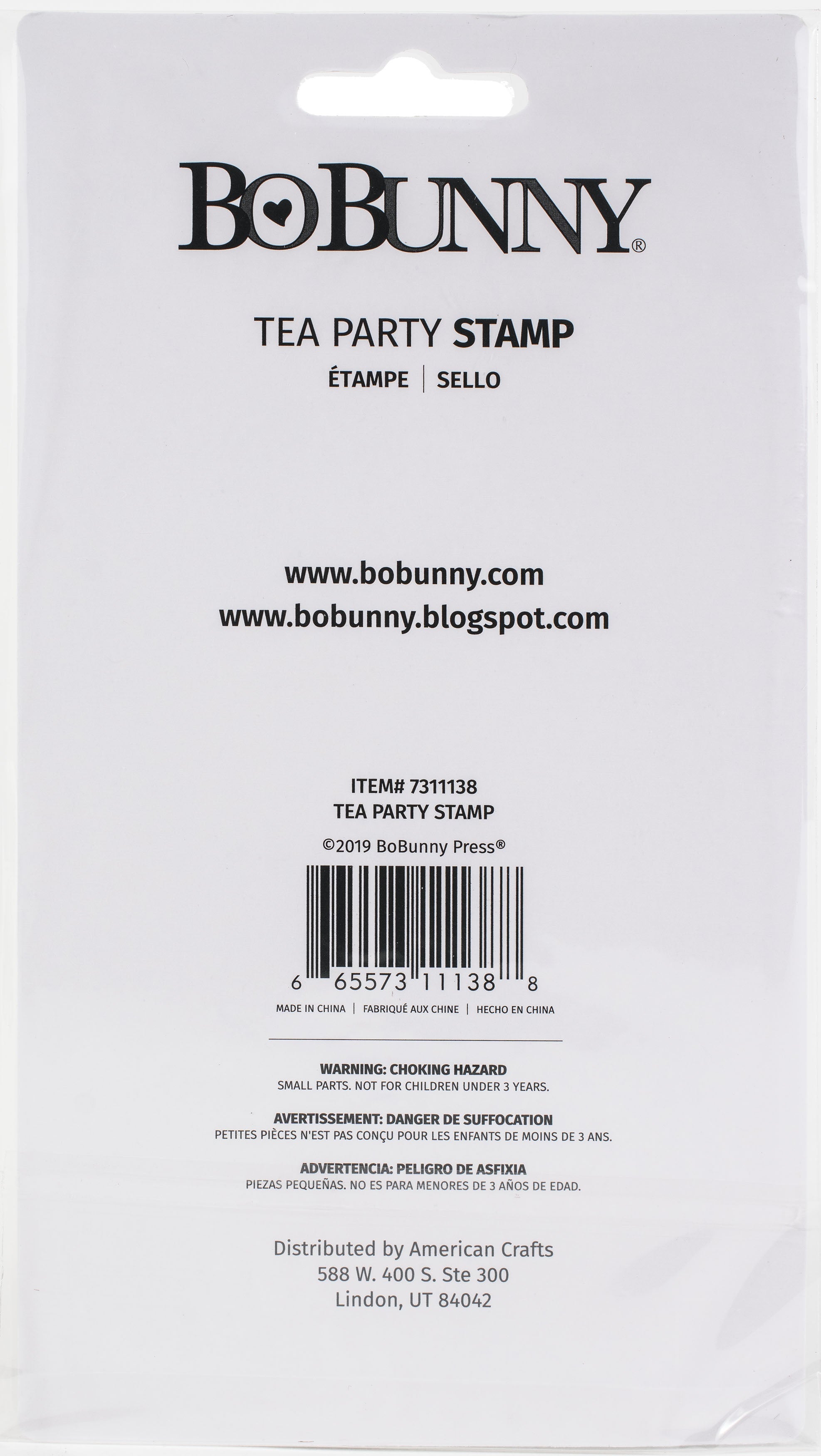 BoBunny Clear Stamps 4"X6" Tea Party