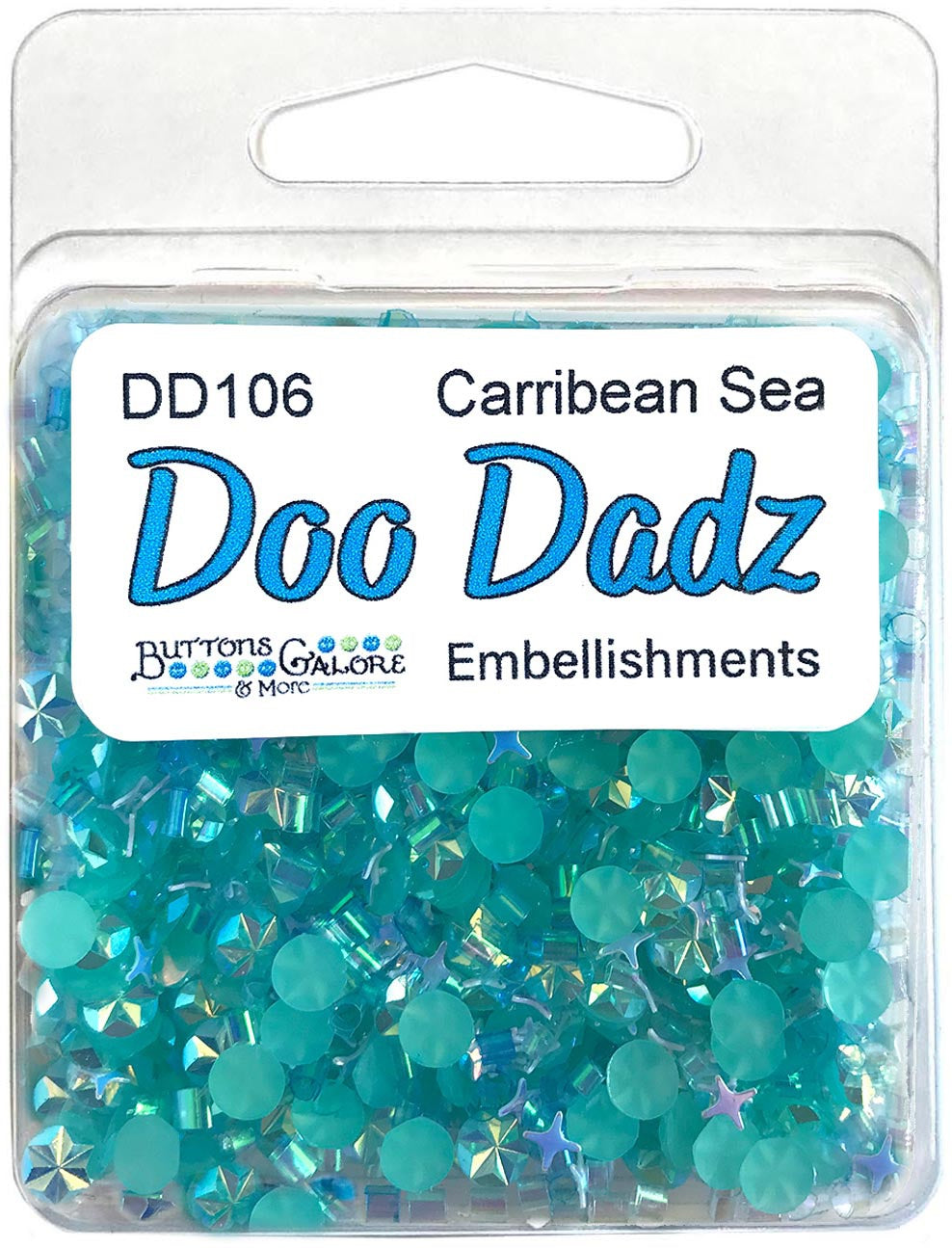Buttons Galore Doodadz Embellishments Caribbean Sea