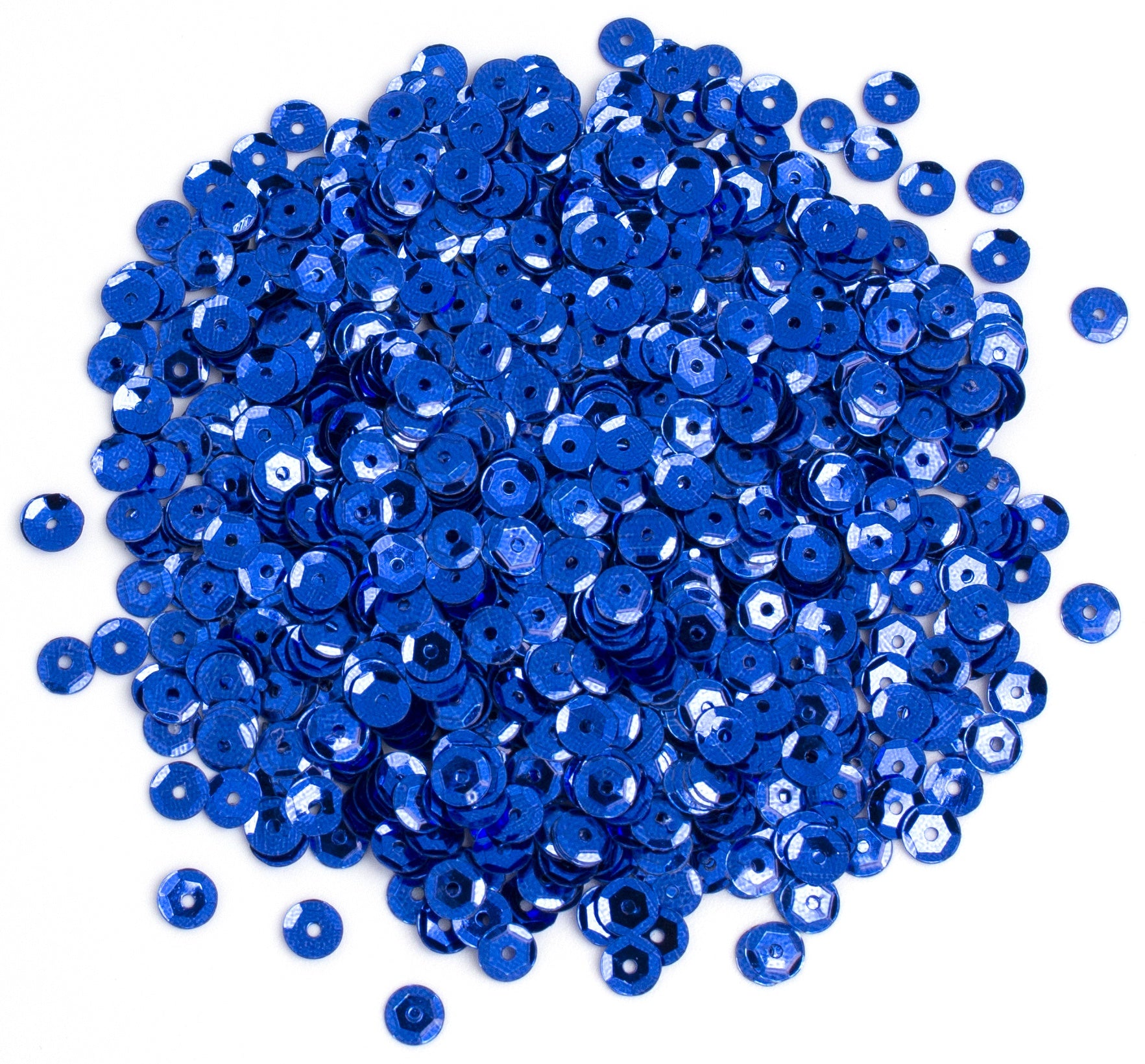 Cupped Sequins  Royal Blue, 5mm 800/Pkg