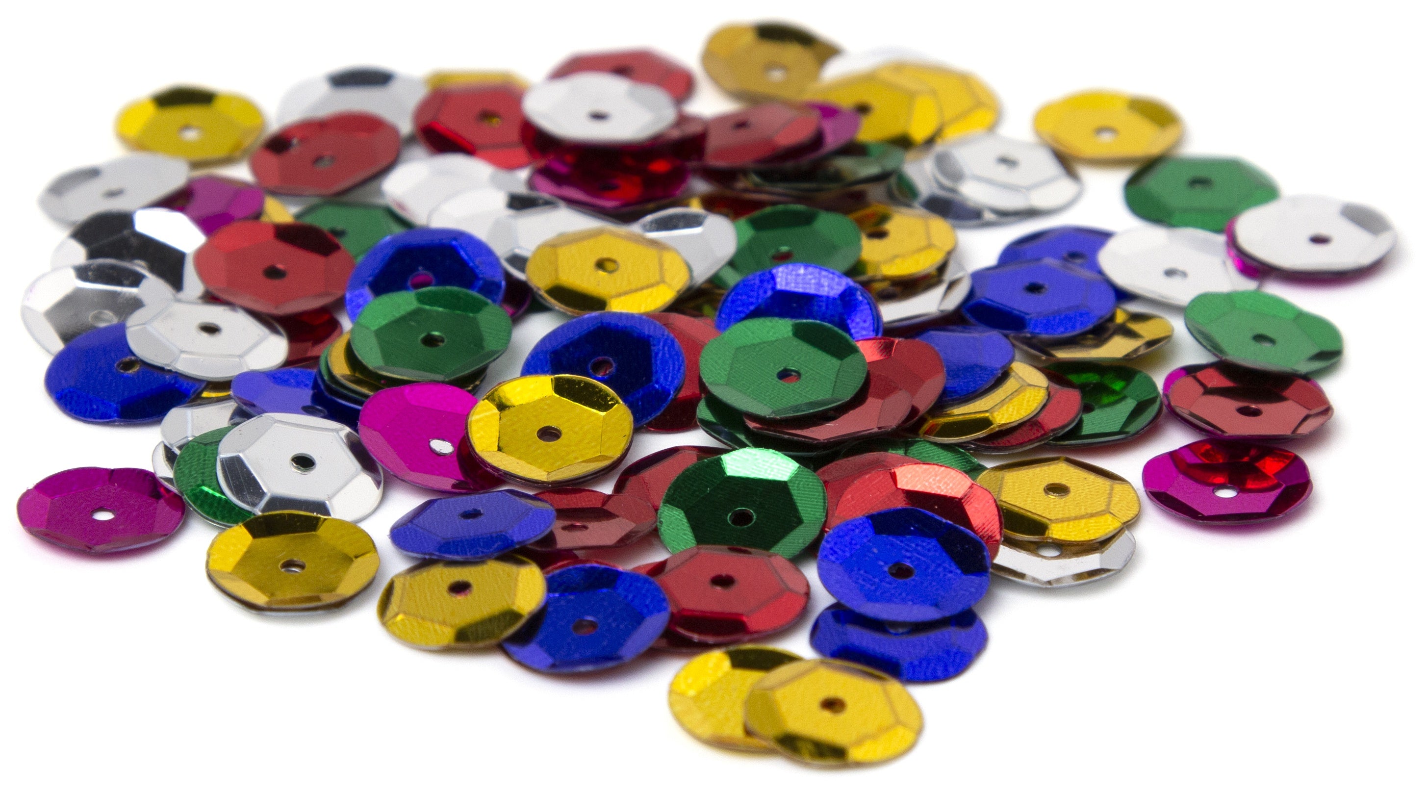 Cupped Sequins  Multi, 10mm 120/Pkg