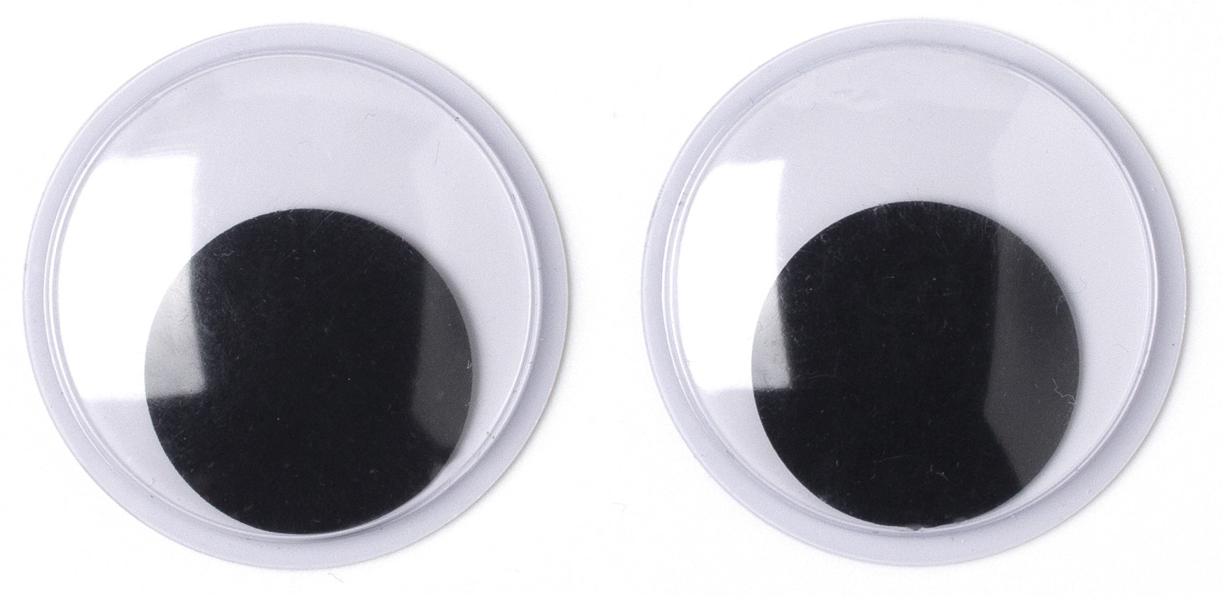 Paste-On Wiggle Eyes 40mm 2/Pkg Black
