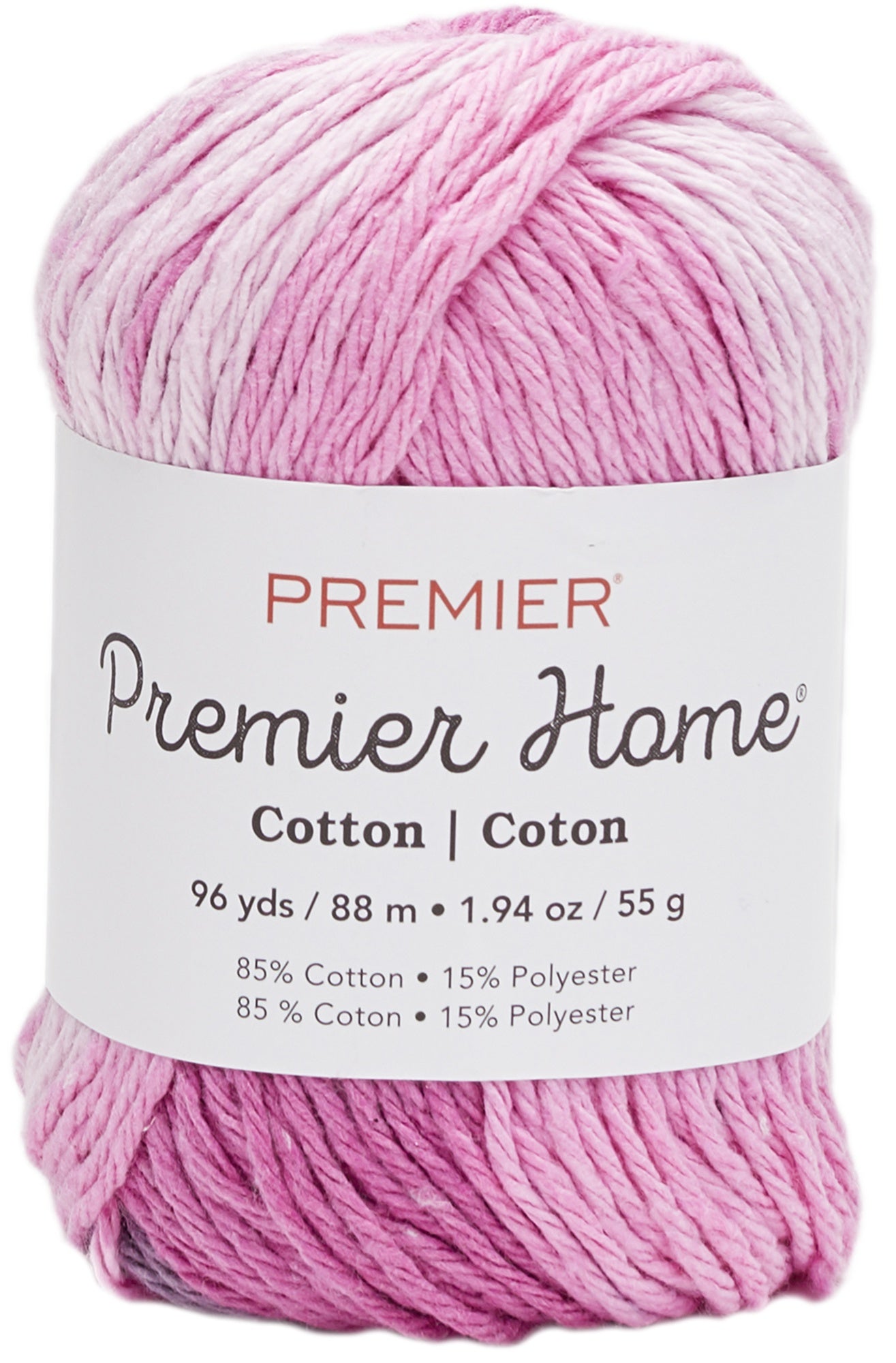 Premier Yarns Home Cotton Yarn - Multi Pink Strpe