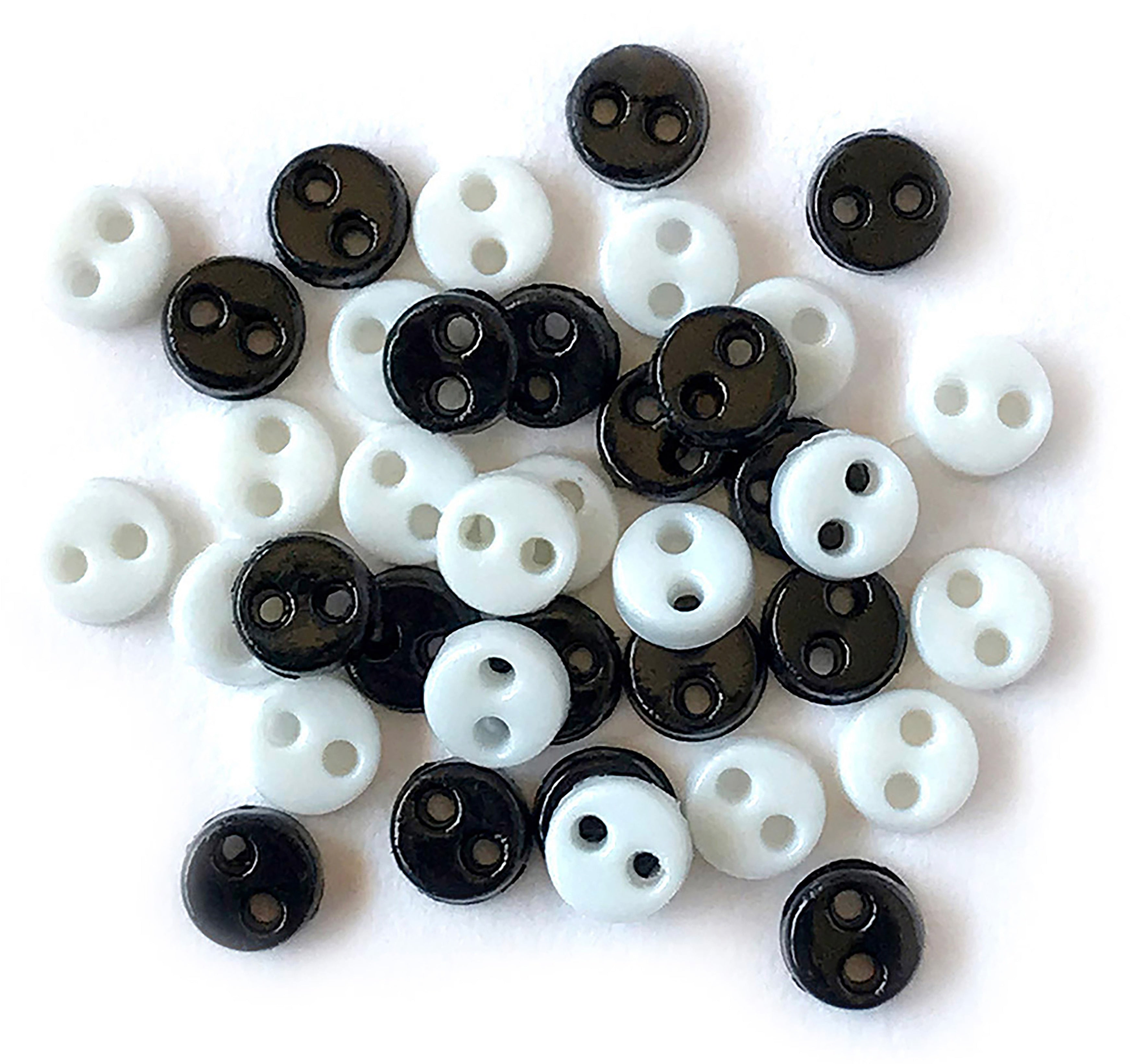 Buttons Galore Micro Buttons Black & White