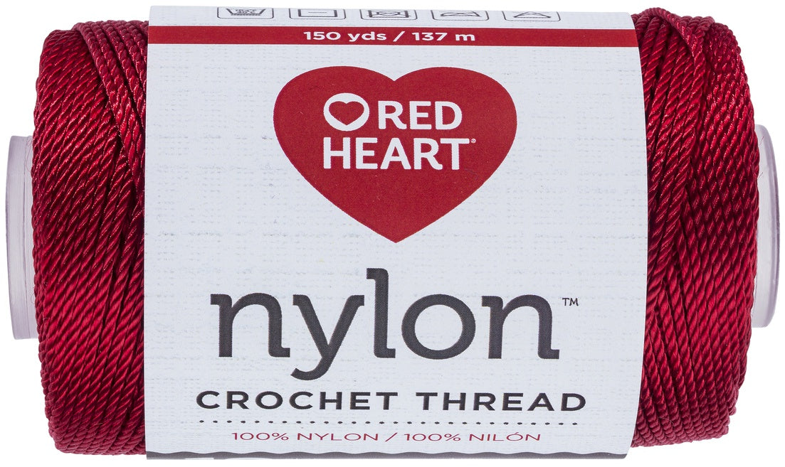 Red Heart Nylon Crochet Thread Size 18 Red