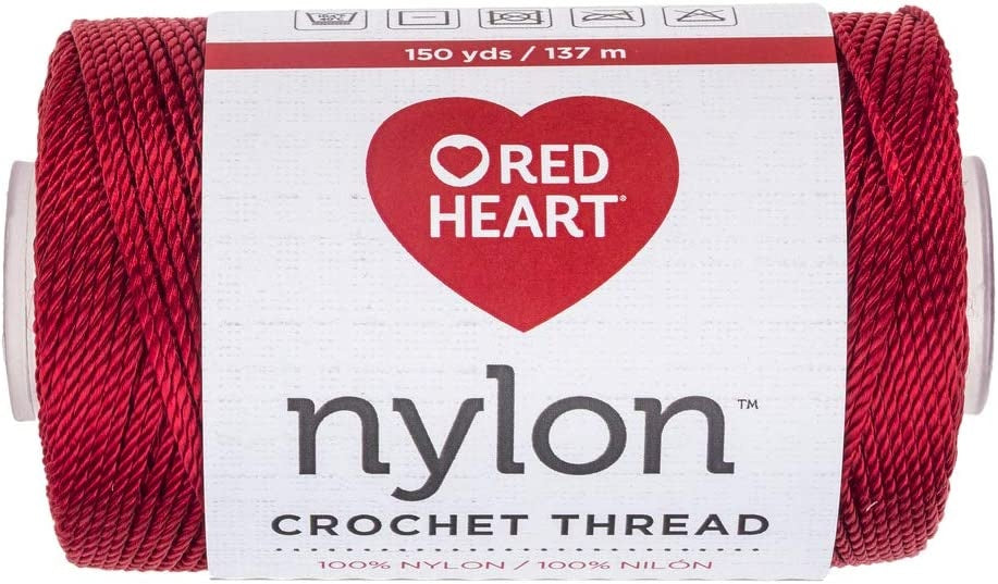 Red Heart Nylon Crochet Thread Size 18 Red