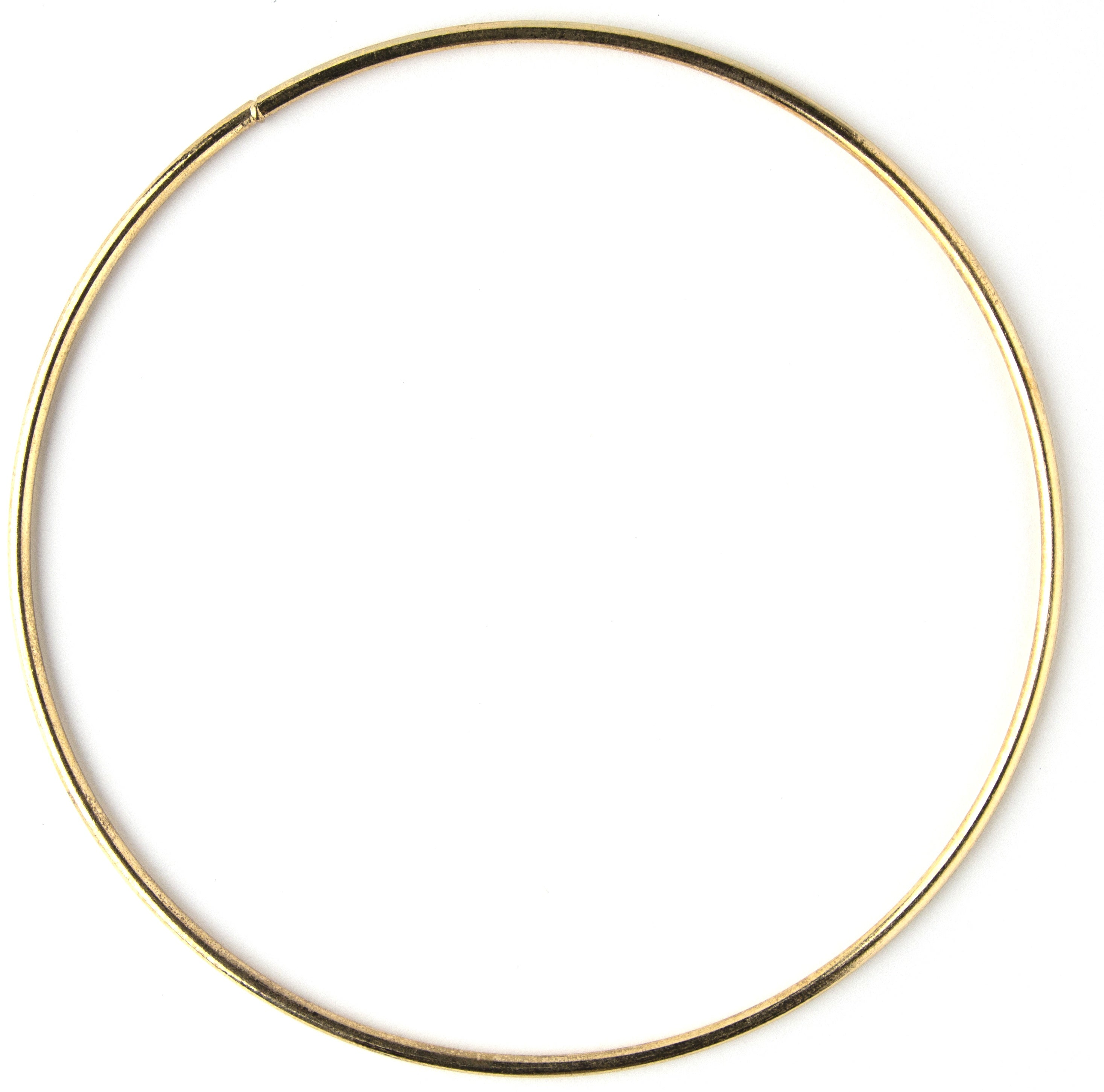 Metal Macrame Ring 5" Gold