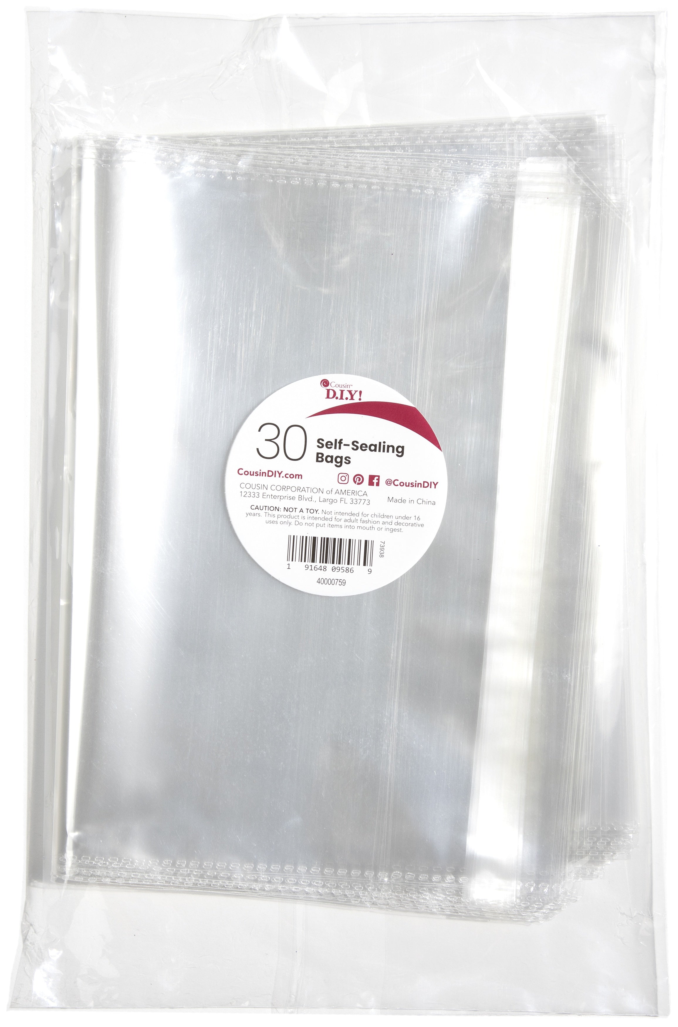 Self-Sealing Bags 30/Pkg 8.75"x11.75"