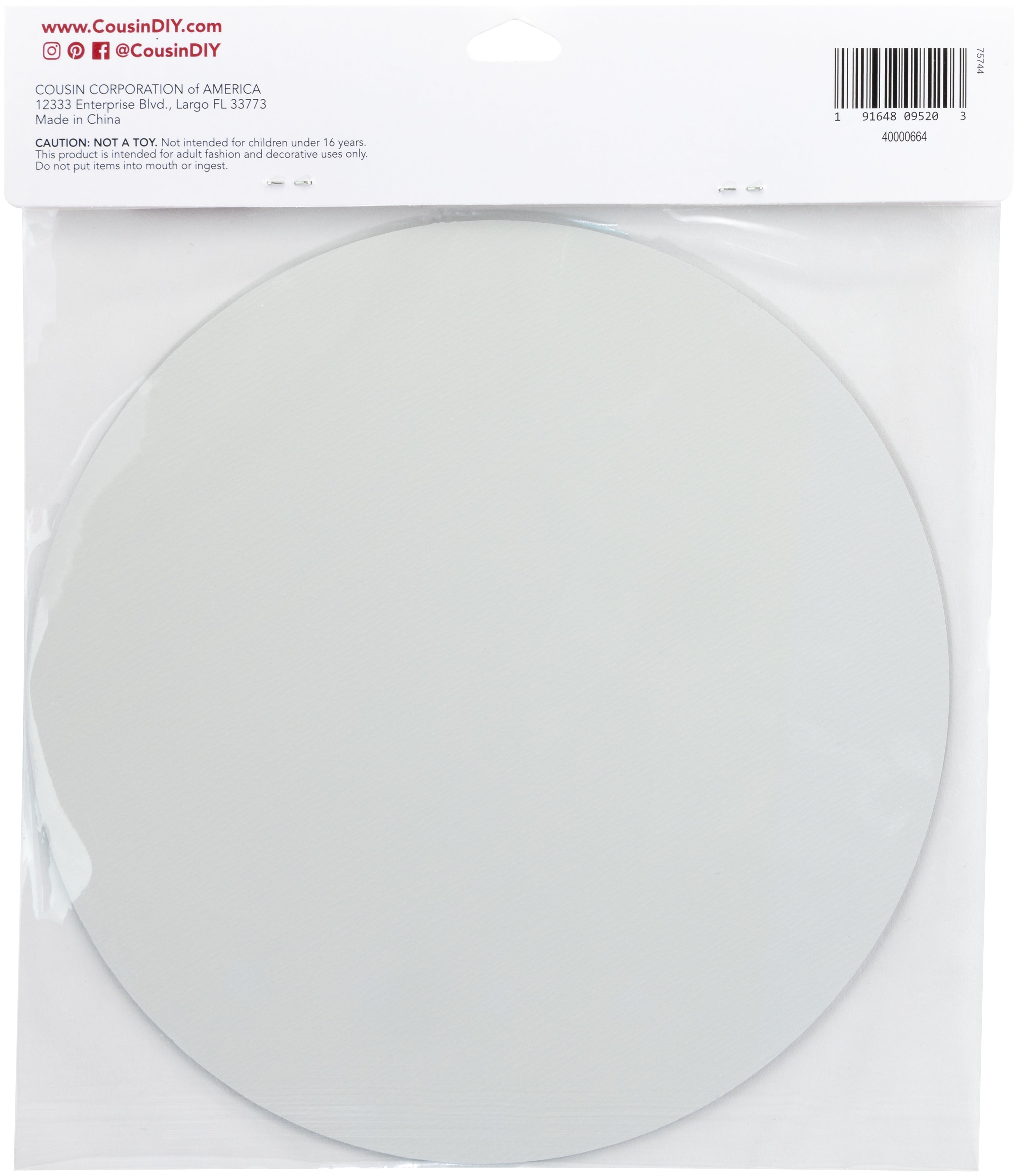 Round Glass Mirror  Silver