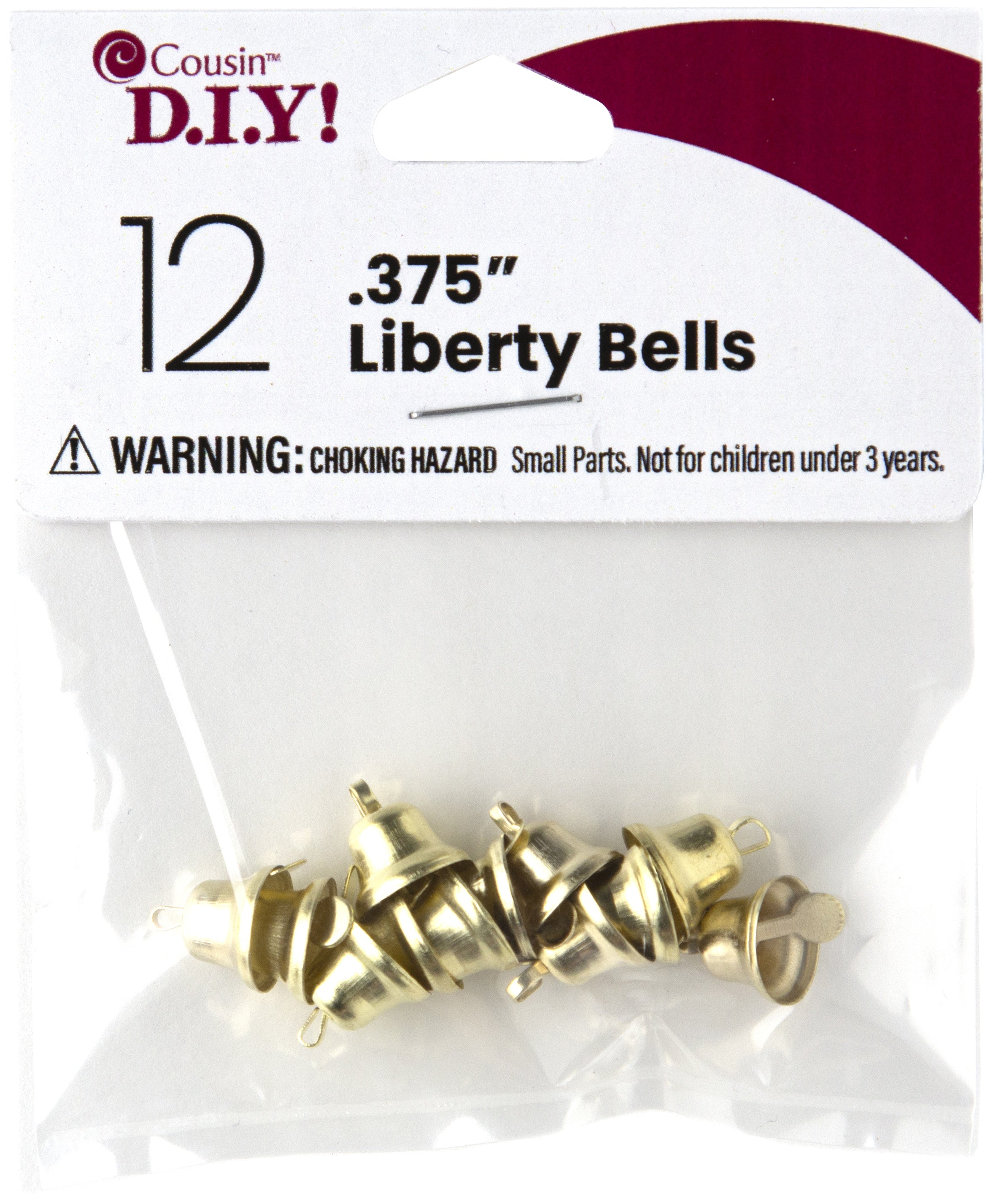 Liberty Bells .375" 12/Pkg Gold