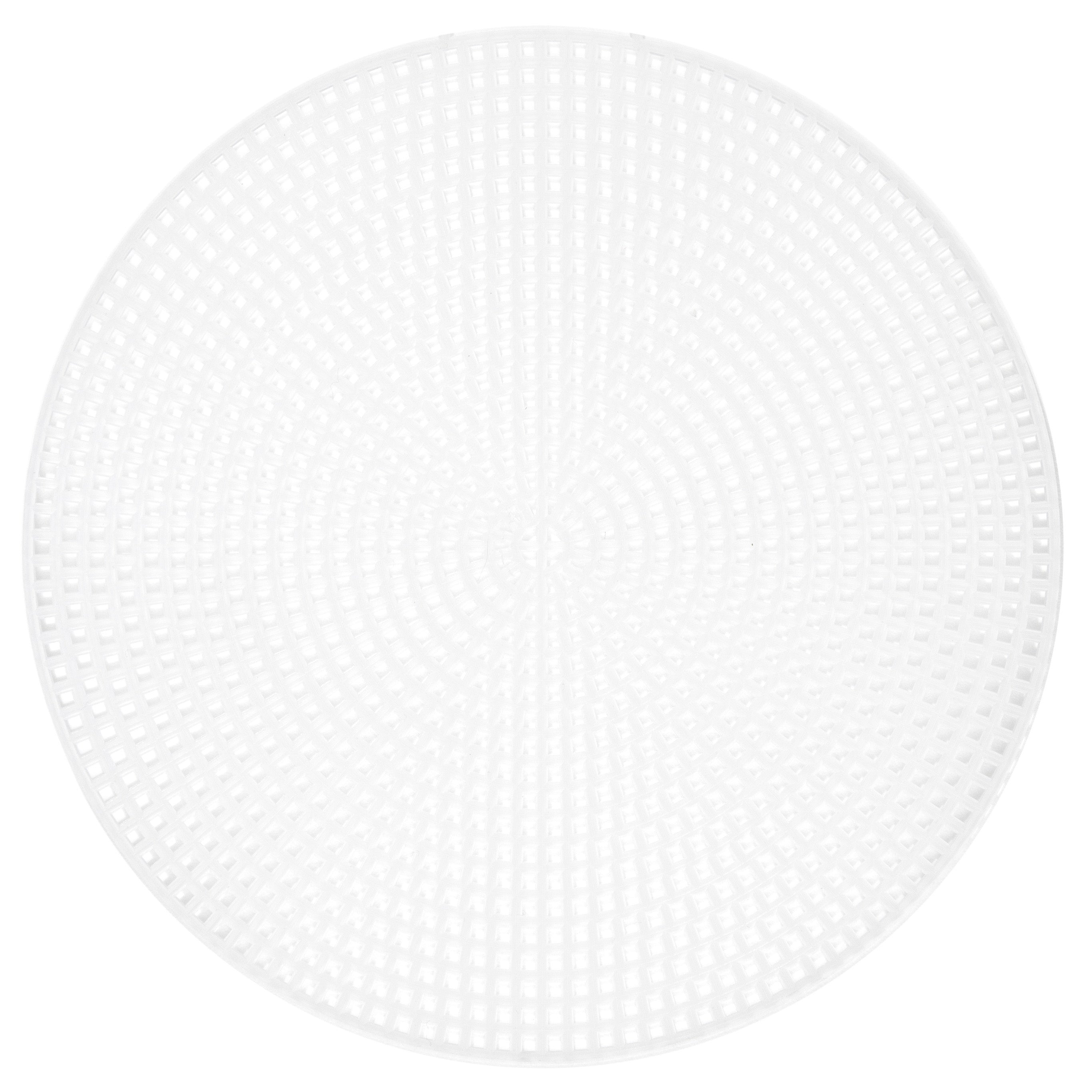 Cousin Plastic Canvas Shape 7 Count 6" Circle Clear
