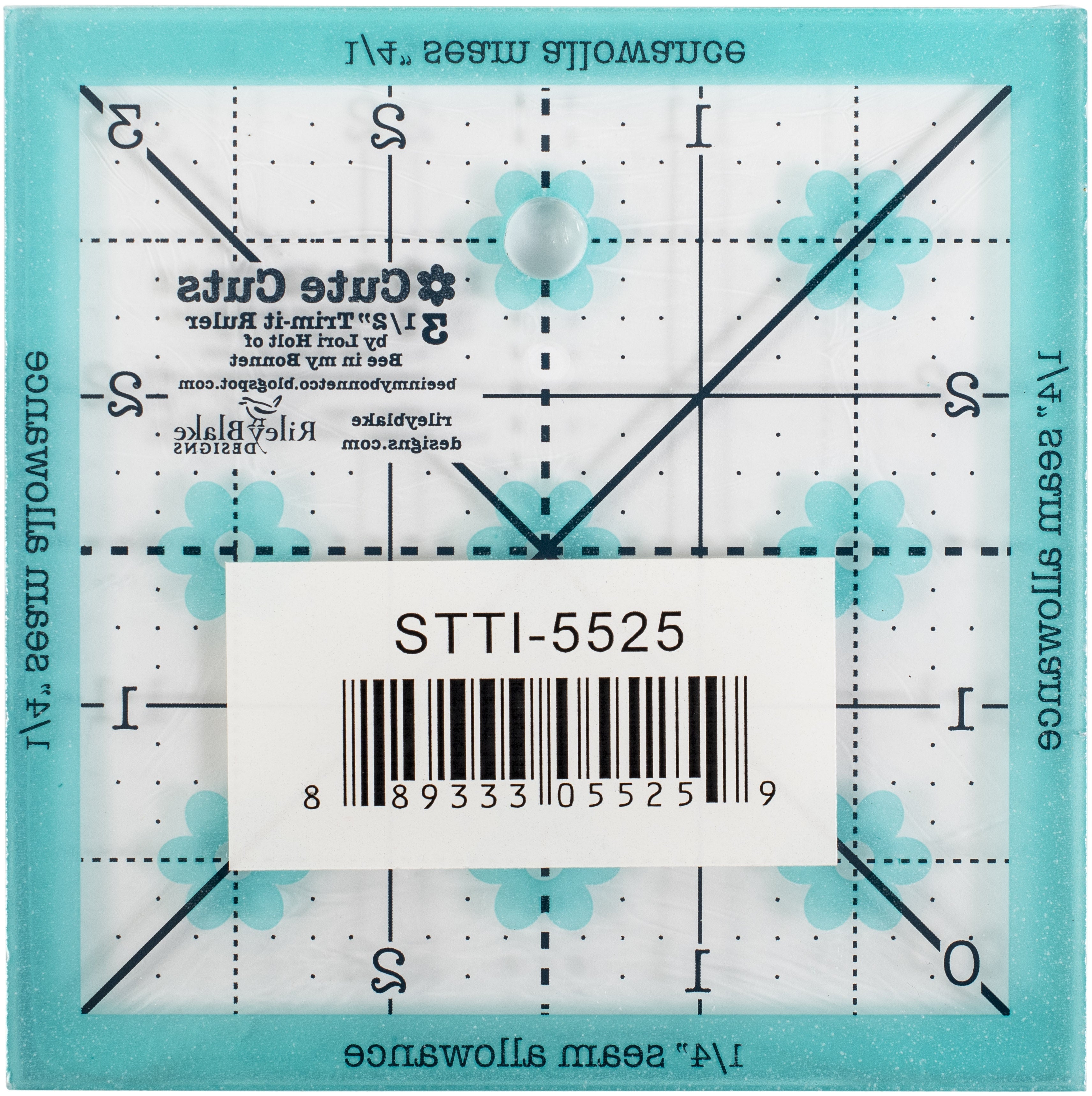 Riley Blake Trim It Square Ruler 3.5" 