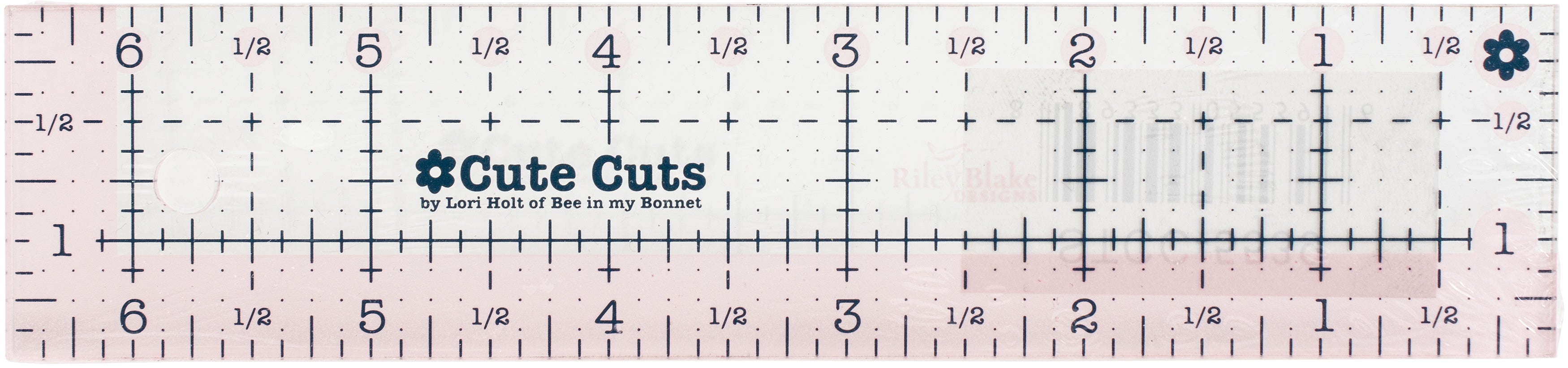 Riley Blake Cute Cuts Ruler 1.5"X6.5"