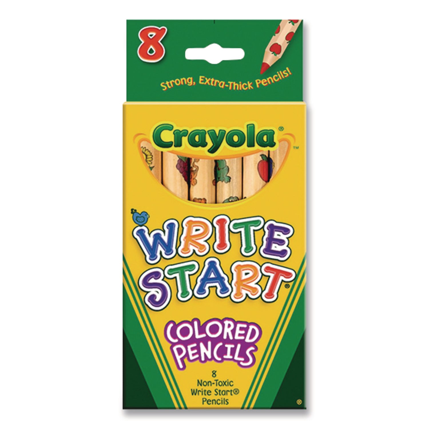 Crayola Write Start Colored Pencils 8/Pkg Long