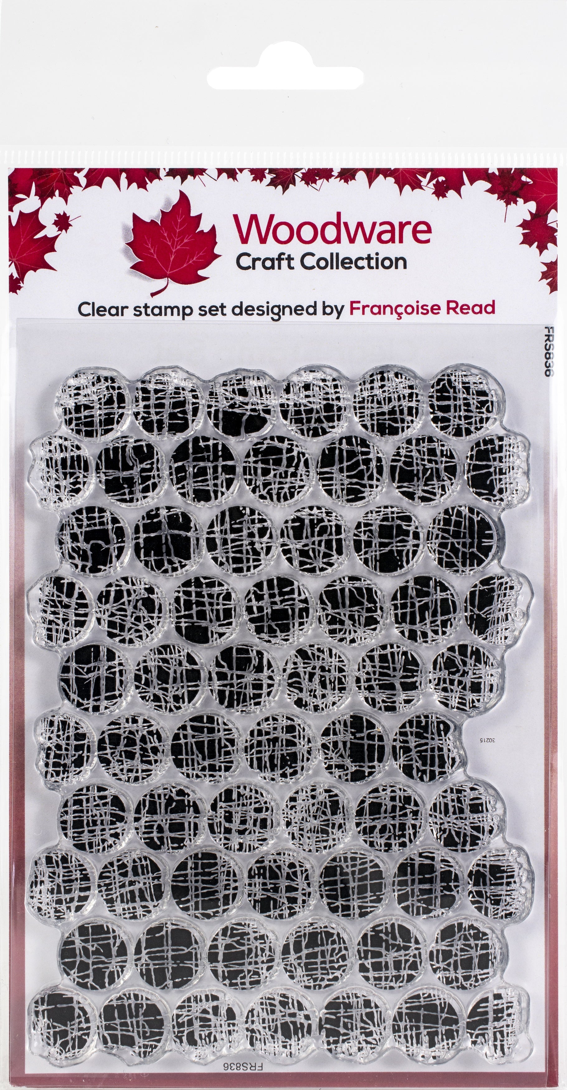 Woodware Clear Stamps 4"X6" Textured Bubbles