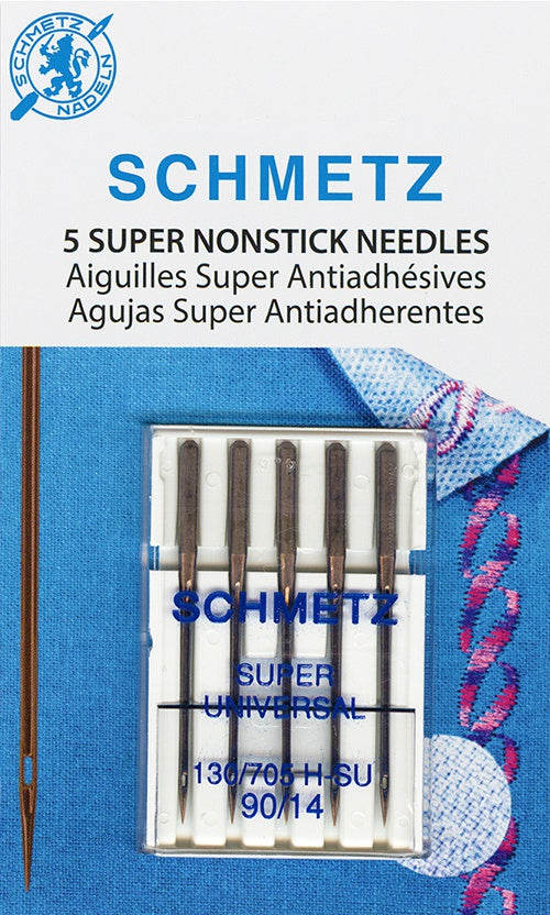 Schmetz Super Nonstick Machine Needles Size 90/14 5/Pkg