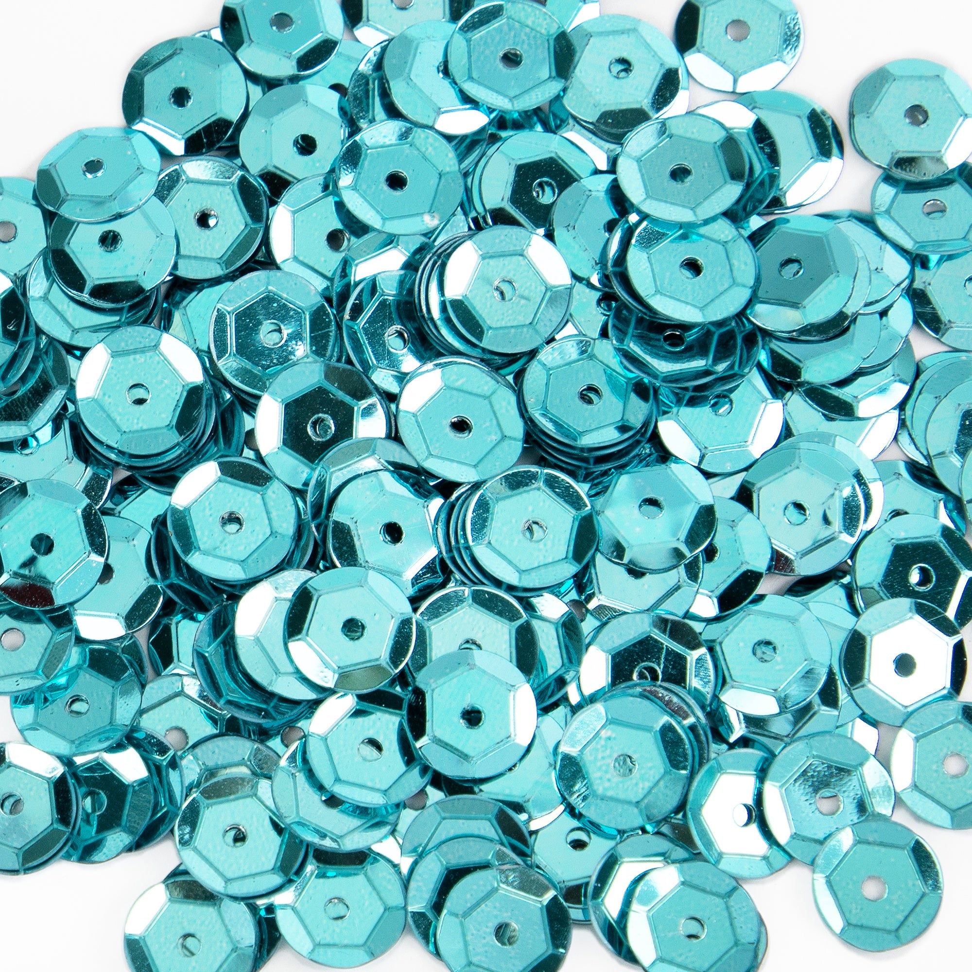 Cupped Sequins  Turquoise - Peacock