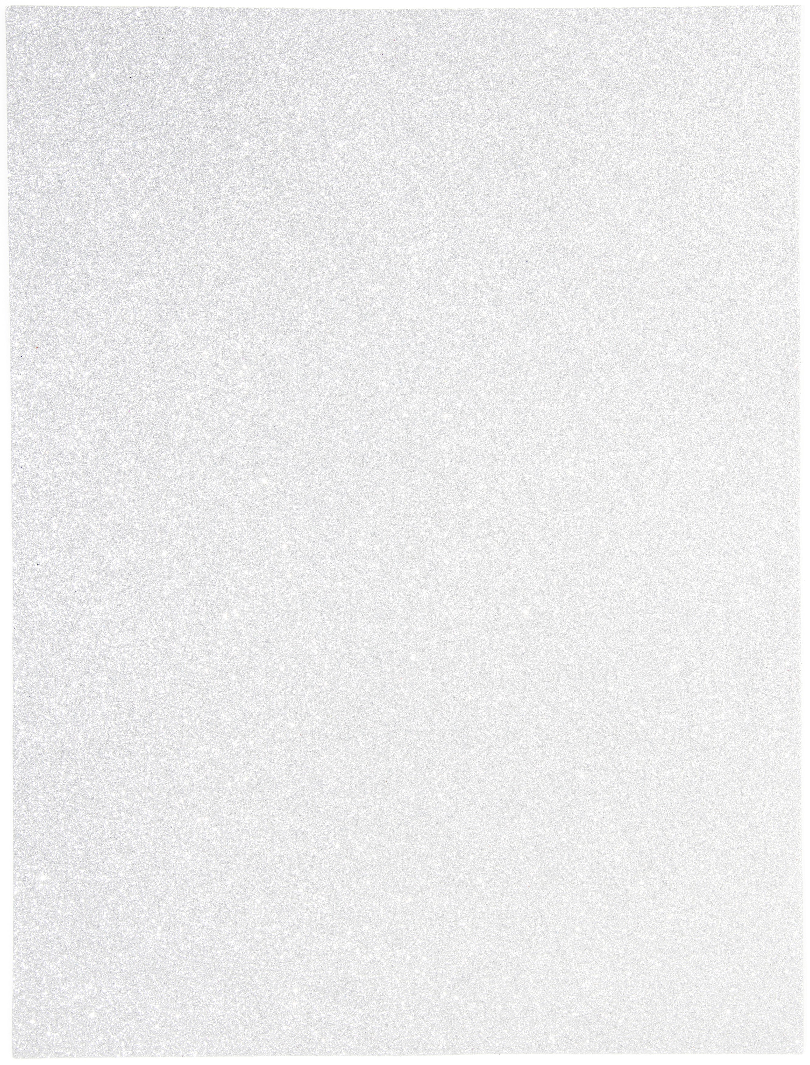 Glitter Foam Sheet 9"X12" 2mm White