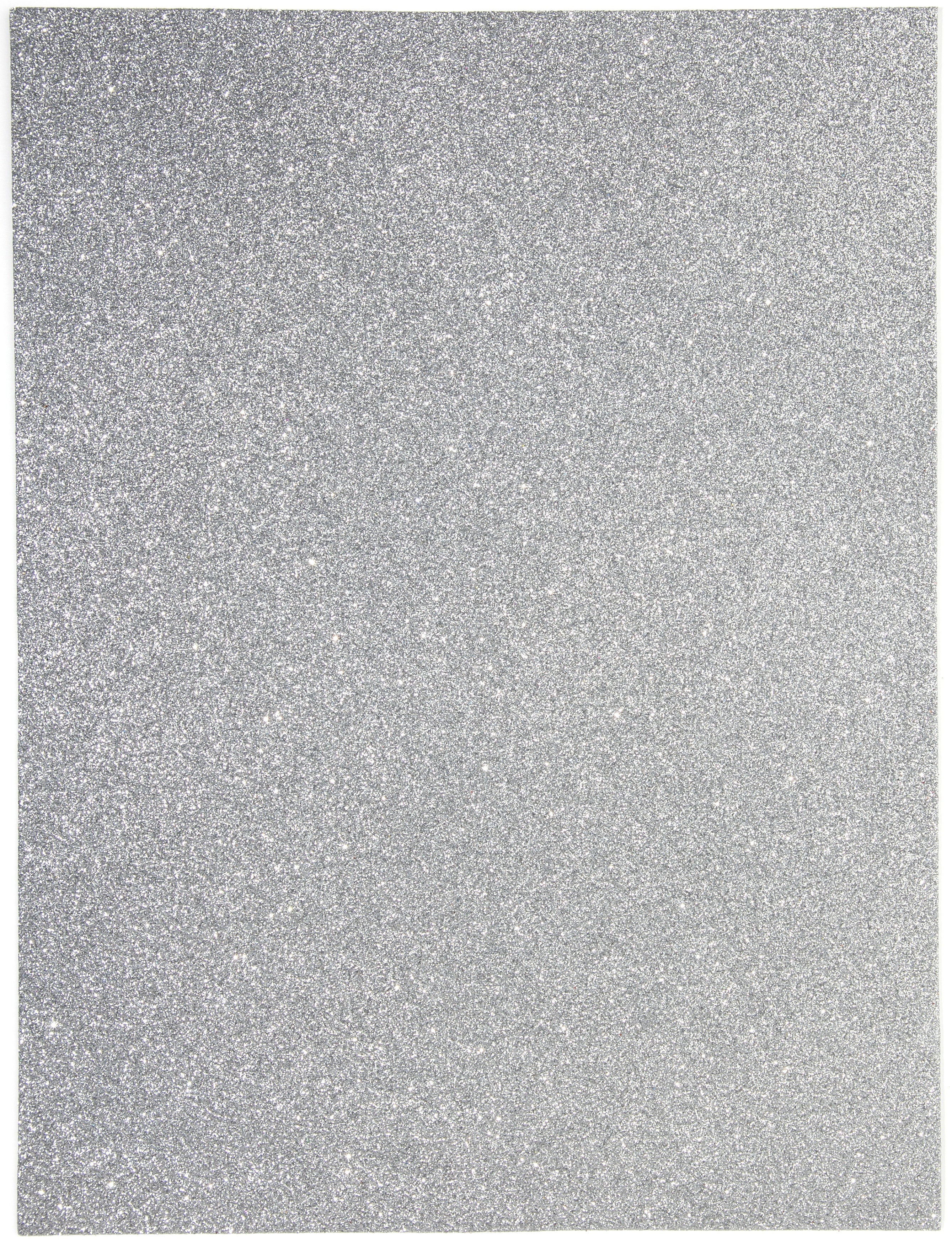 Glitter Foam Sheet 9"X12" 2mm Silver