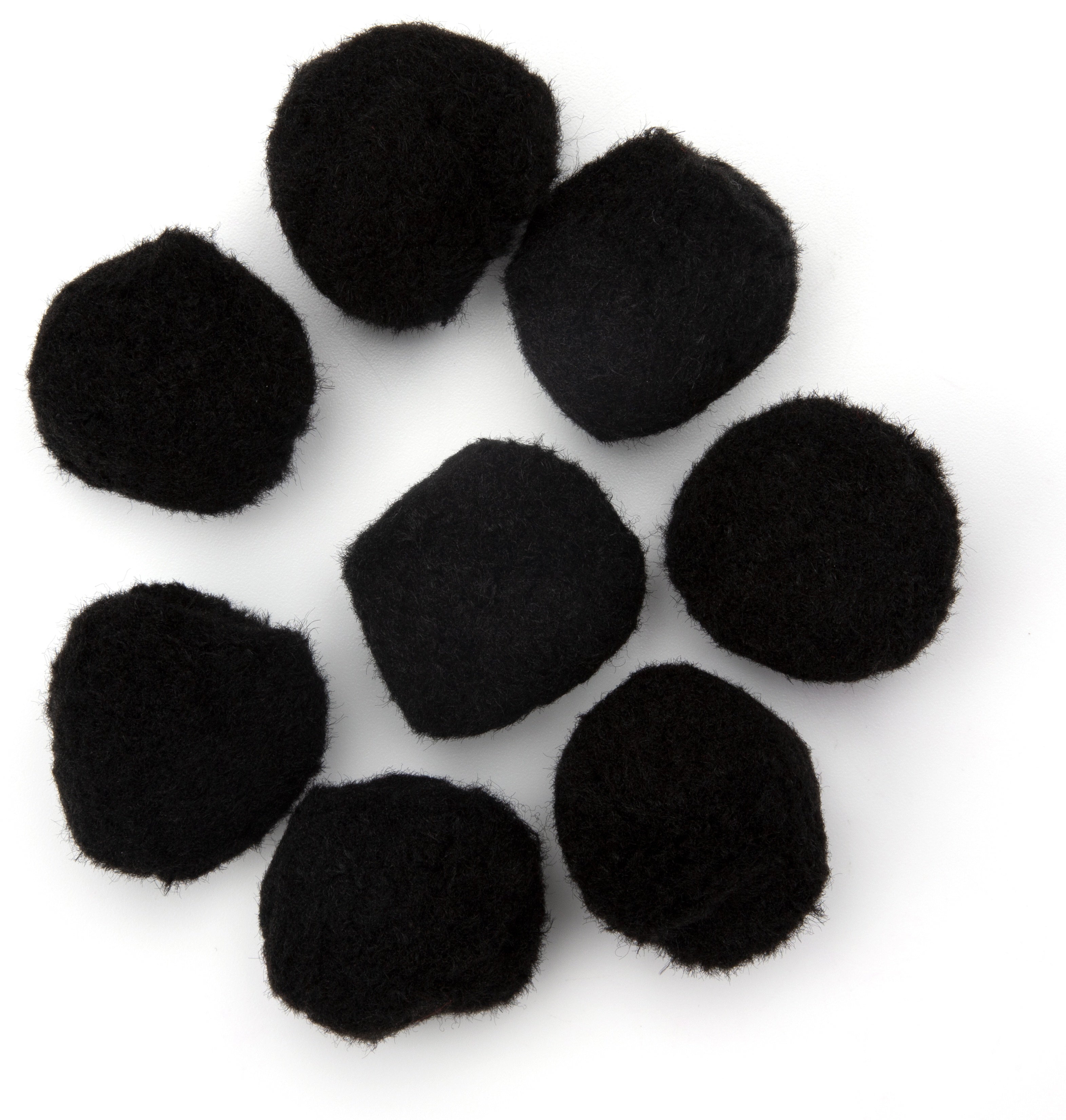 Pom-Poms 2" 8/Pkg Black