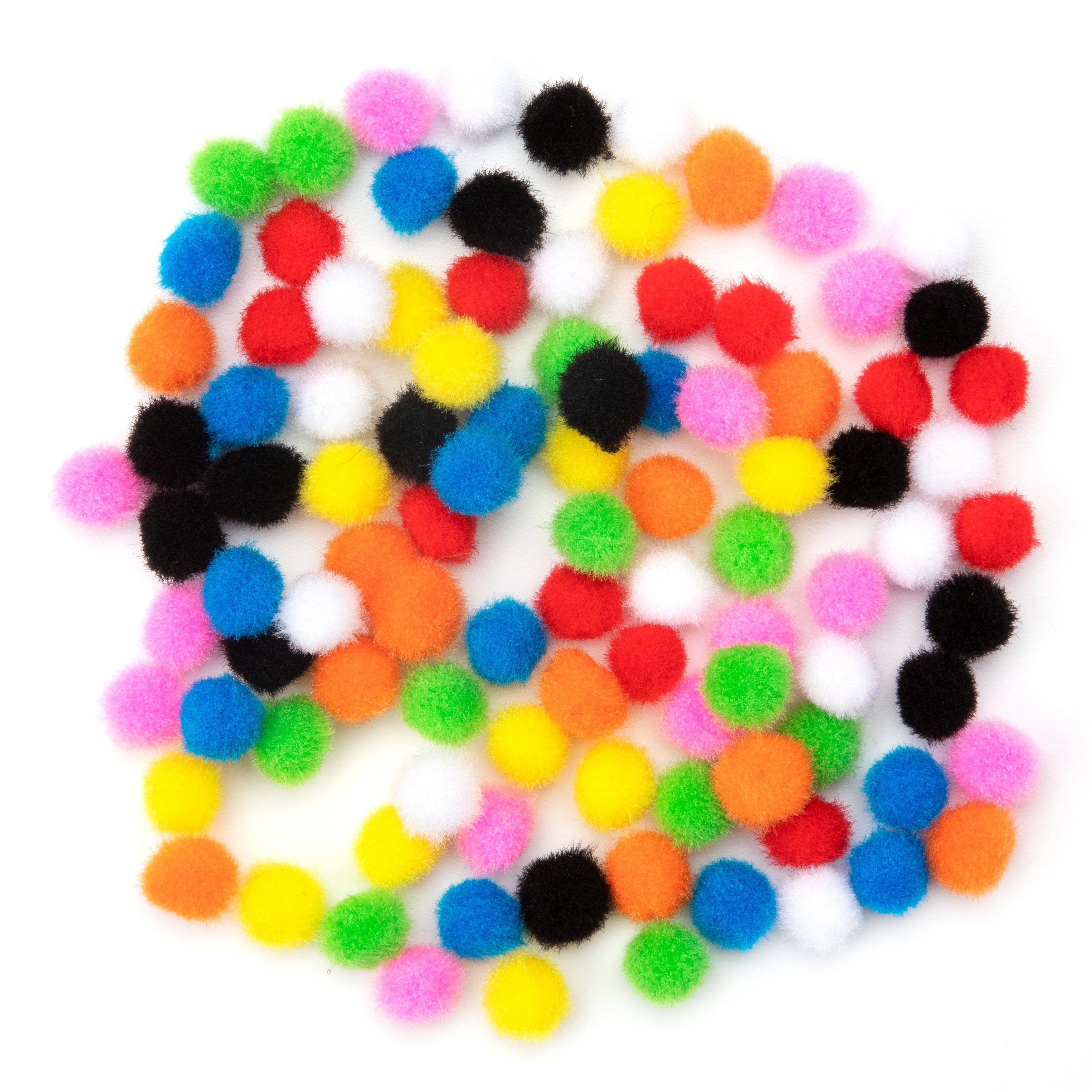 Pom-Poms 10mm 100/Pkg Multi