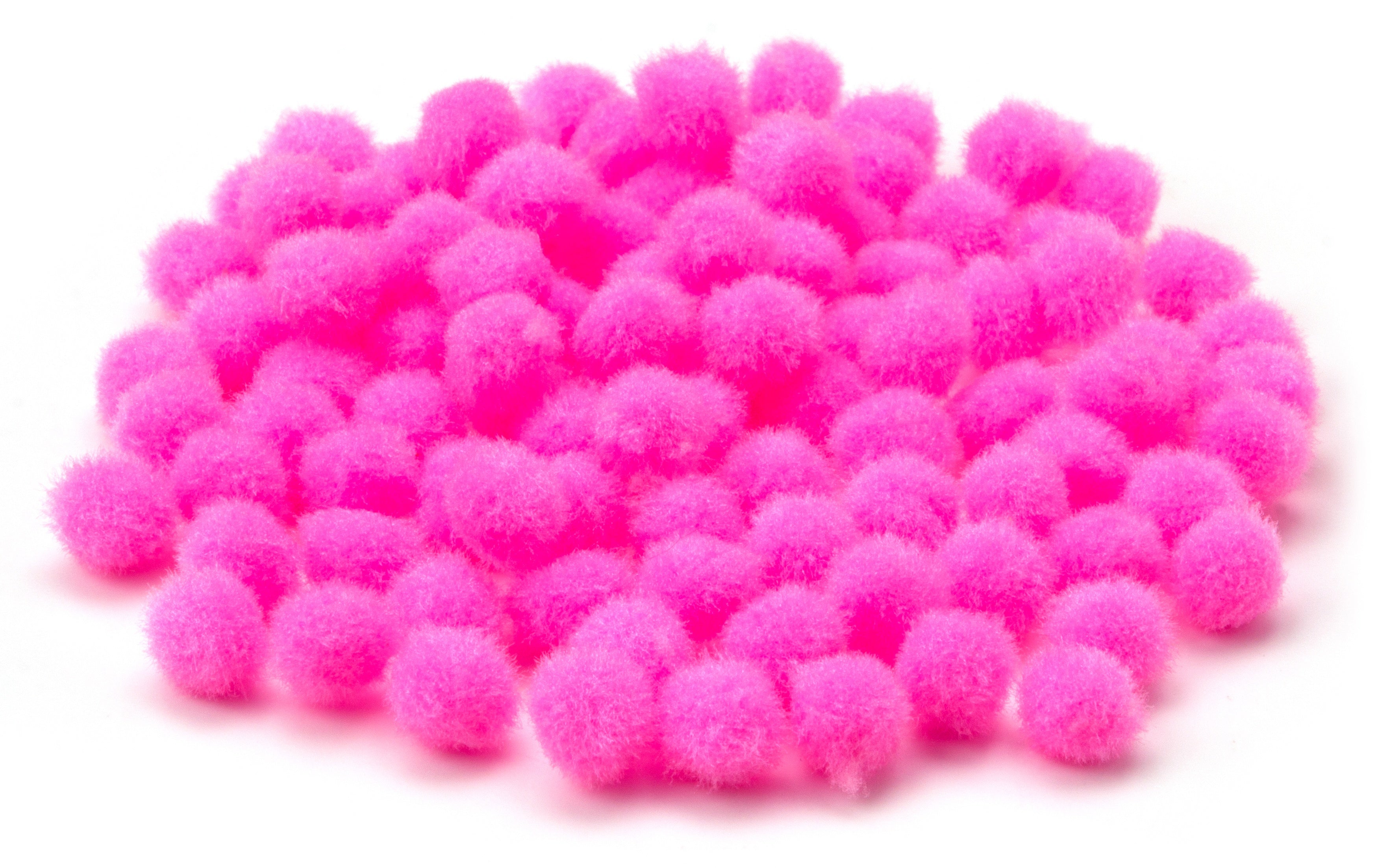 Pom-Poms 10mm 100/Pkg Light Pink