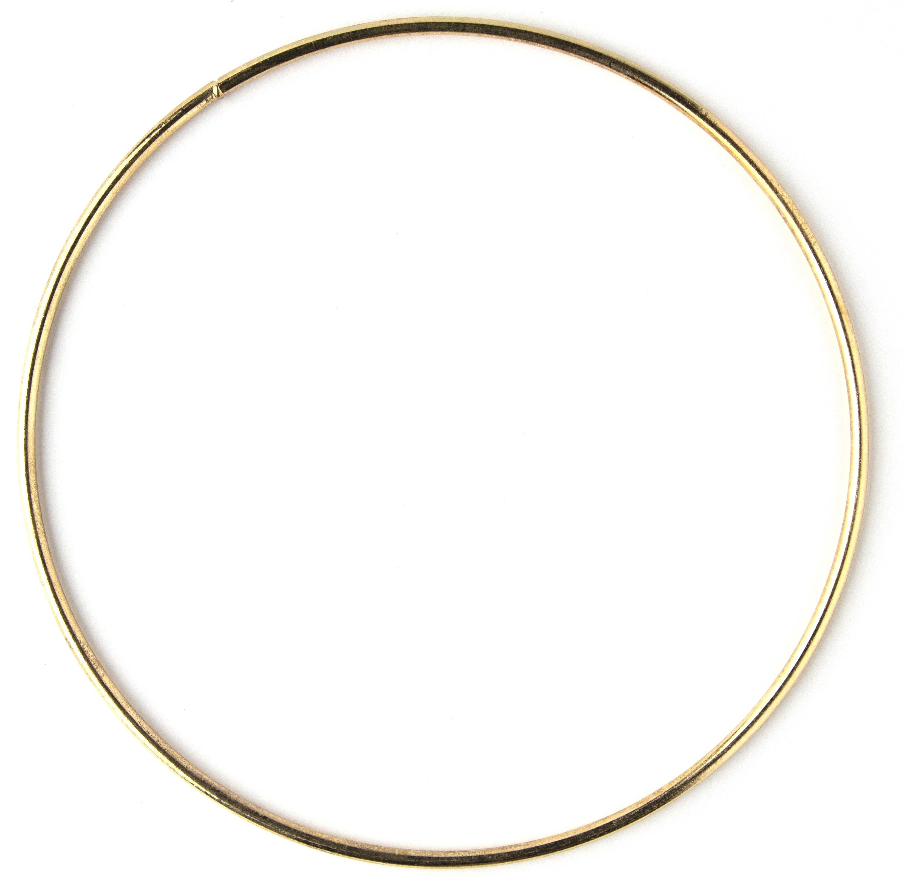 Metal Macrame Ring 14" Gold