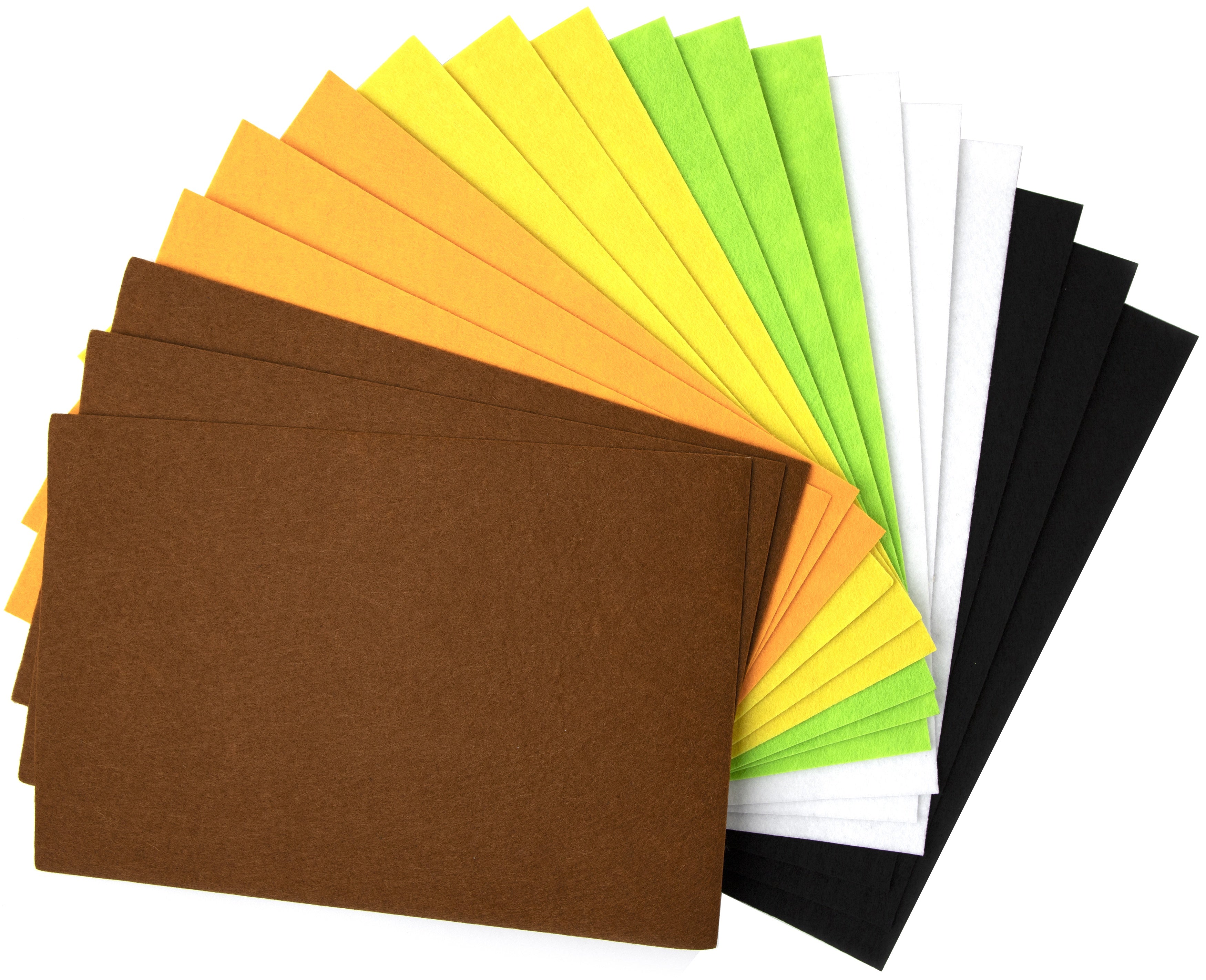 Adhesive Back Stiff Felt 6"X9" 18/Pkg Bold Colors