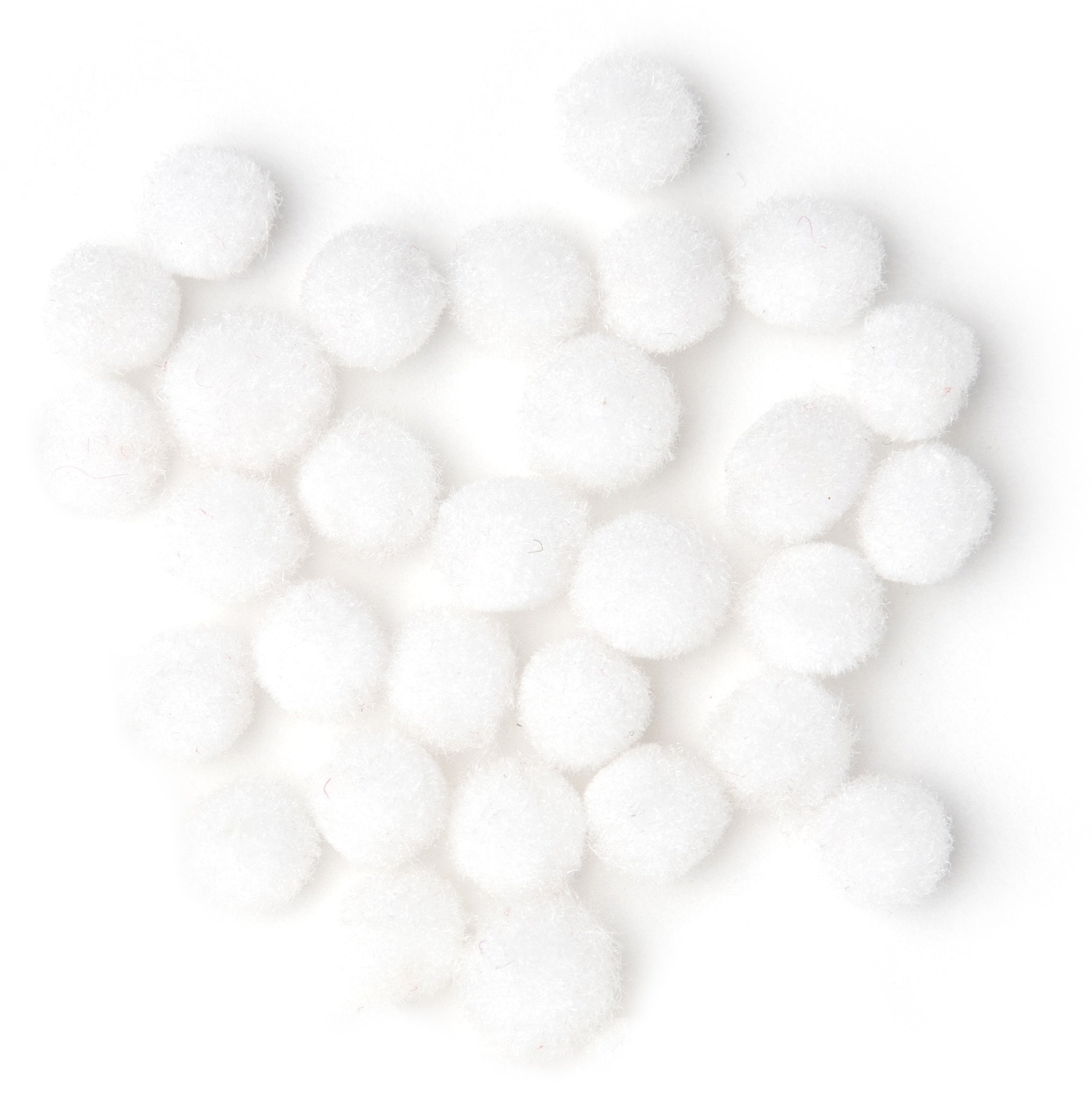 Pom-Poms 7mm 30/Pkg White