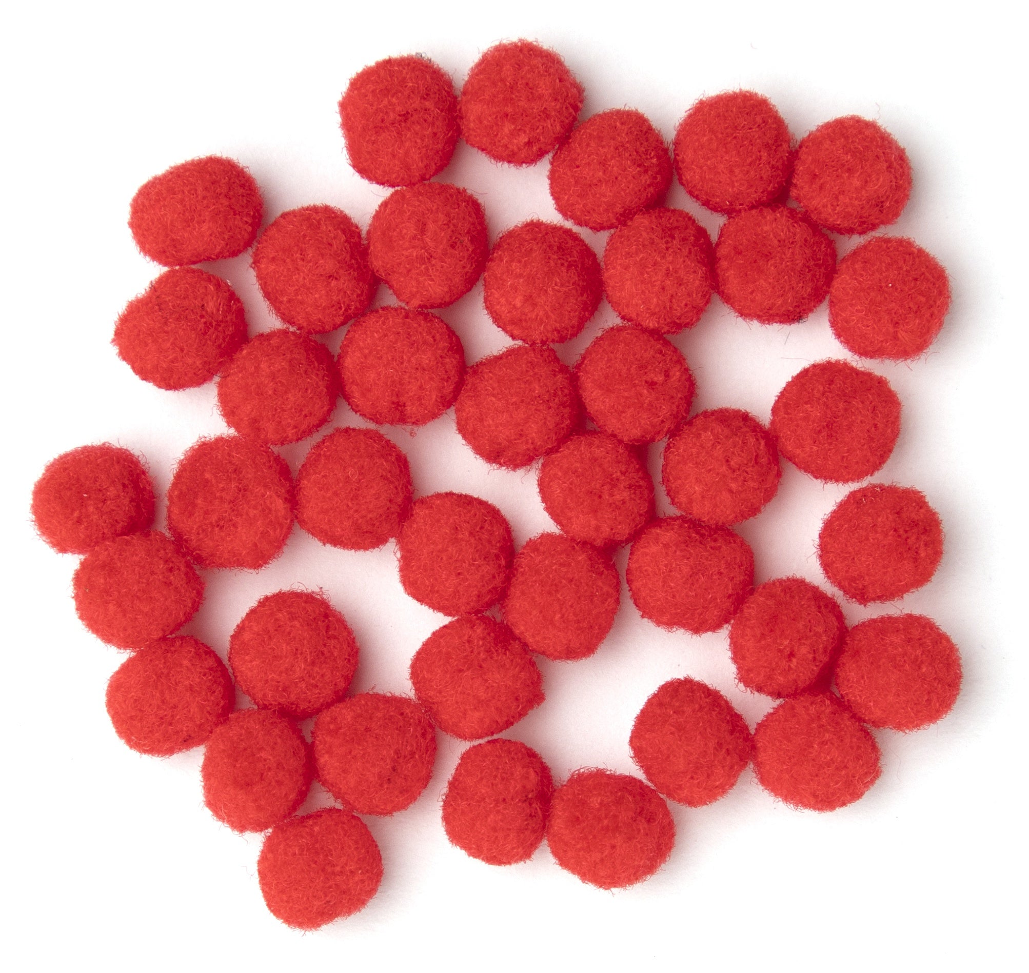 Pom-Poms 5mm 40/Pkg Red