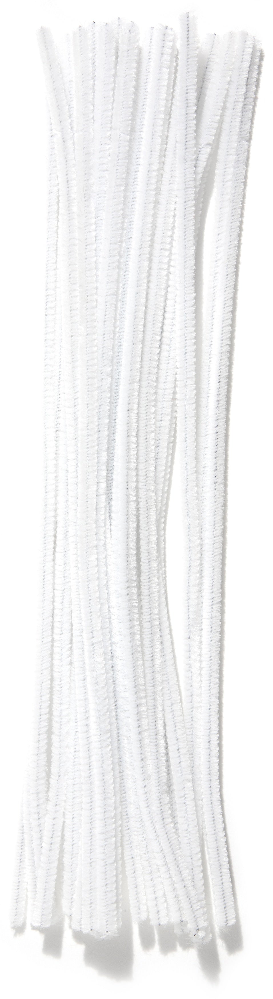 Chenille Stems 6mmx12" 25/Pkg White