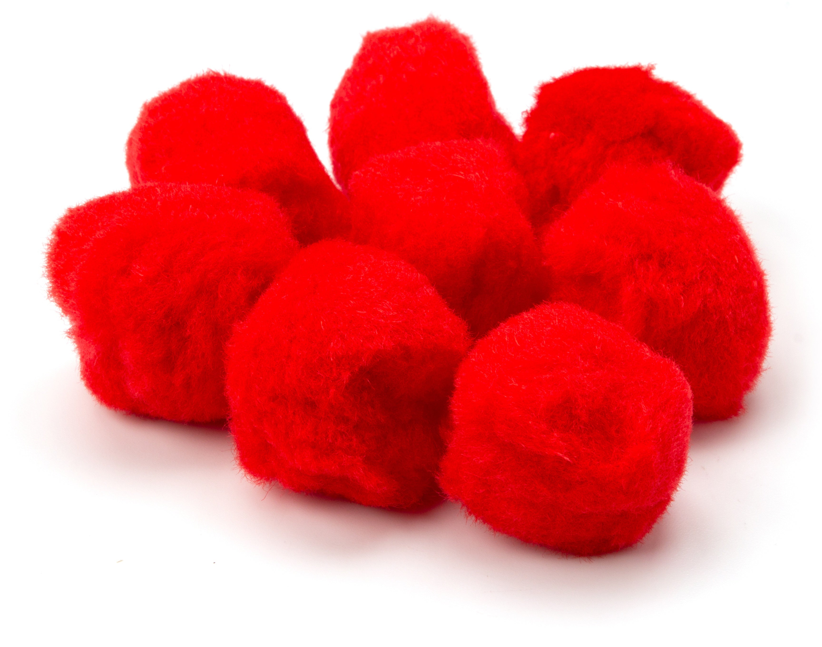 Pom-Poms 2" 8/Pkg Red