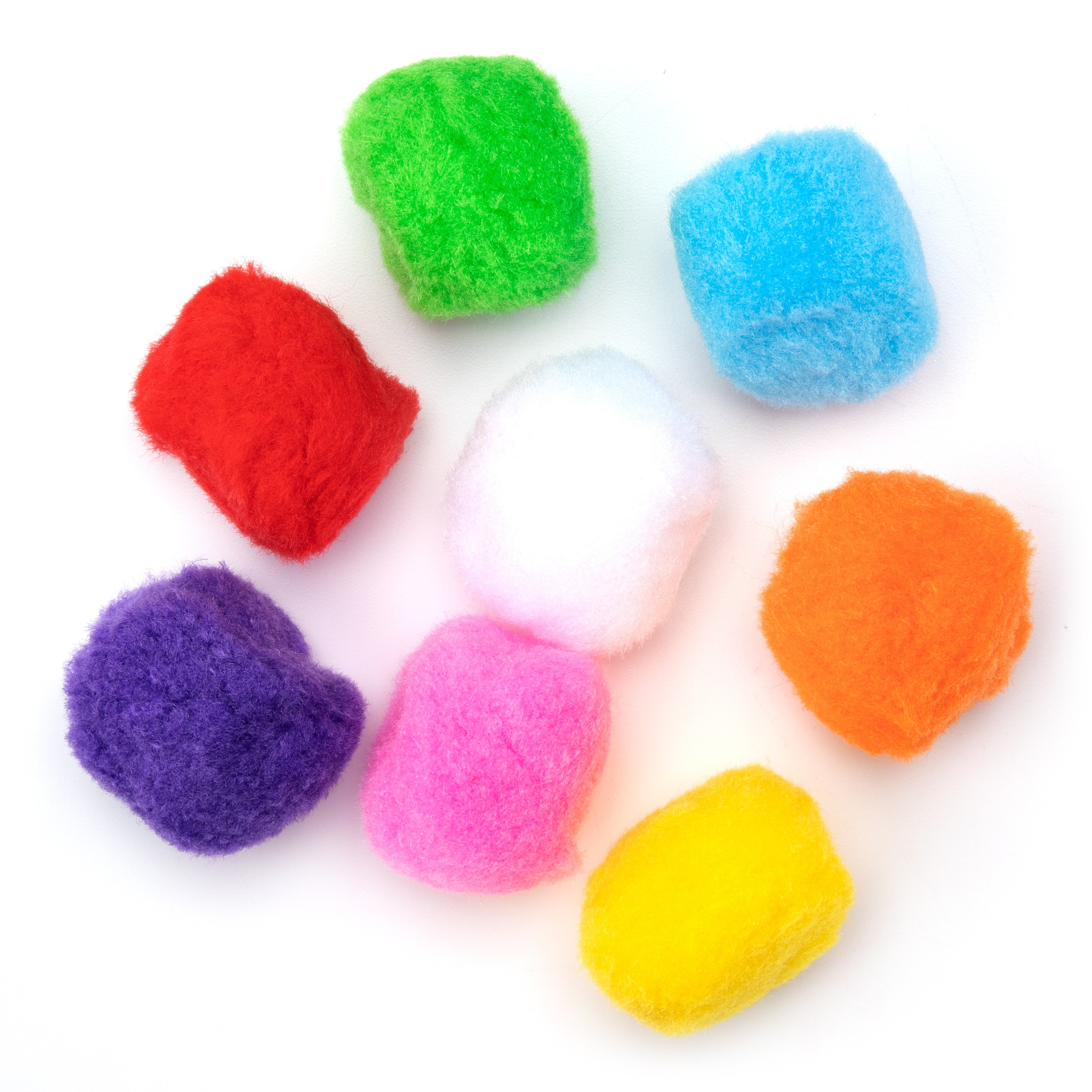 Pom-Poms 2" 8/Pkg Multi-Colored