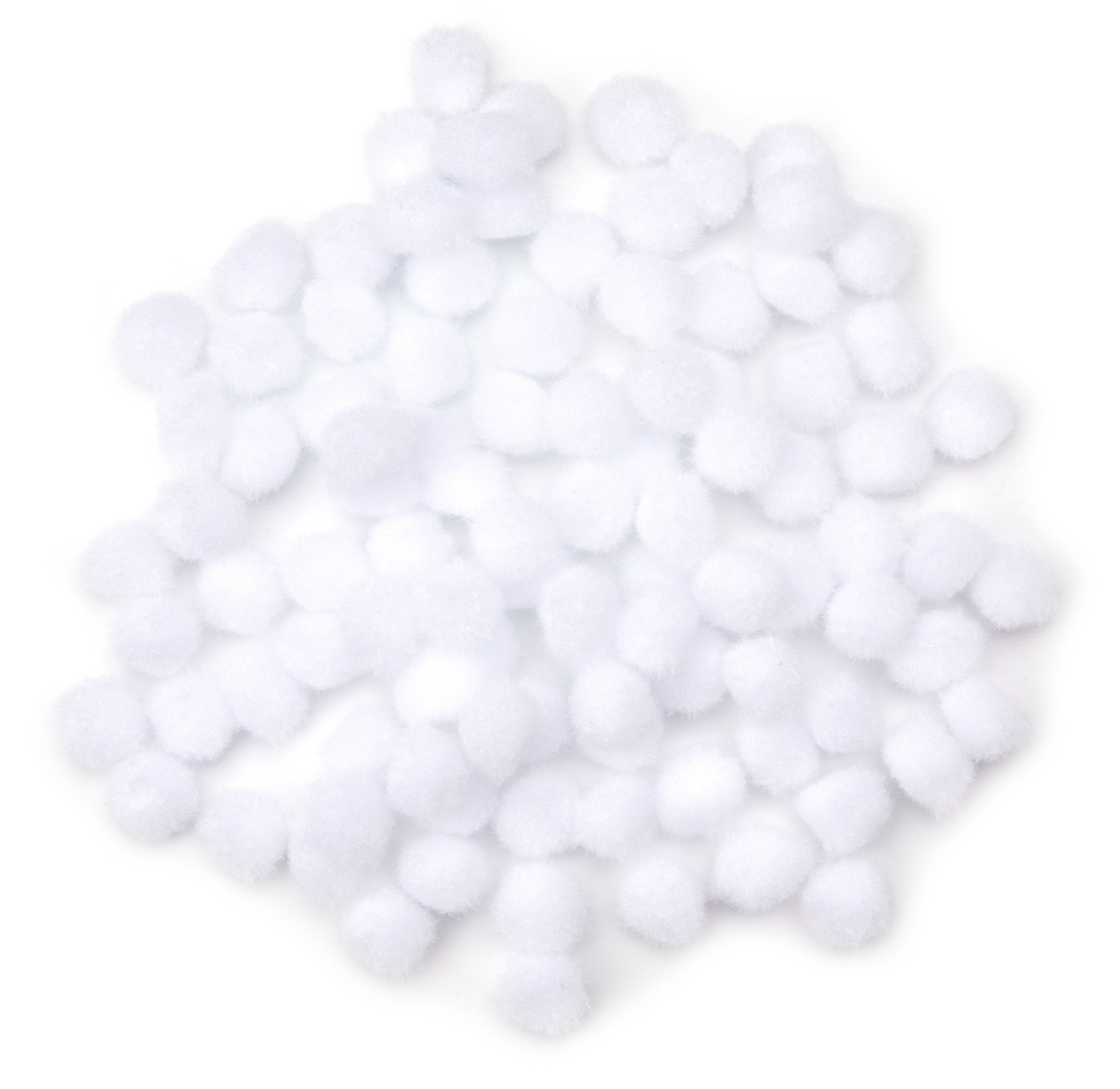 Pom-Poms .5" 100/Pkg White