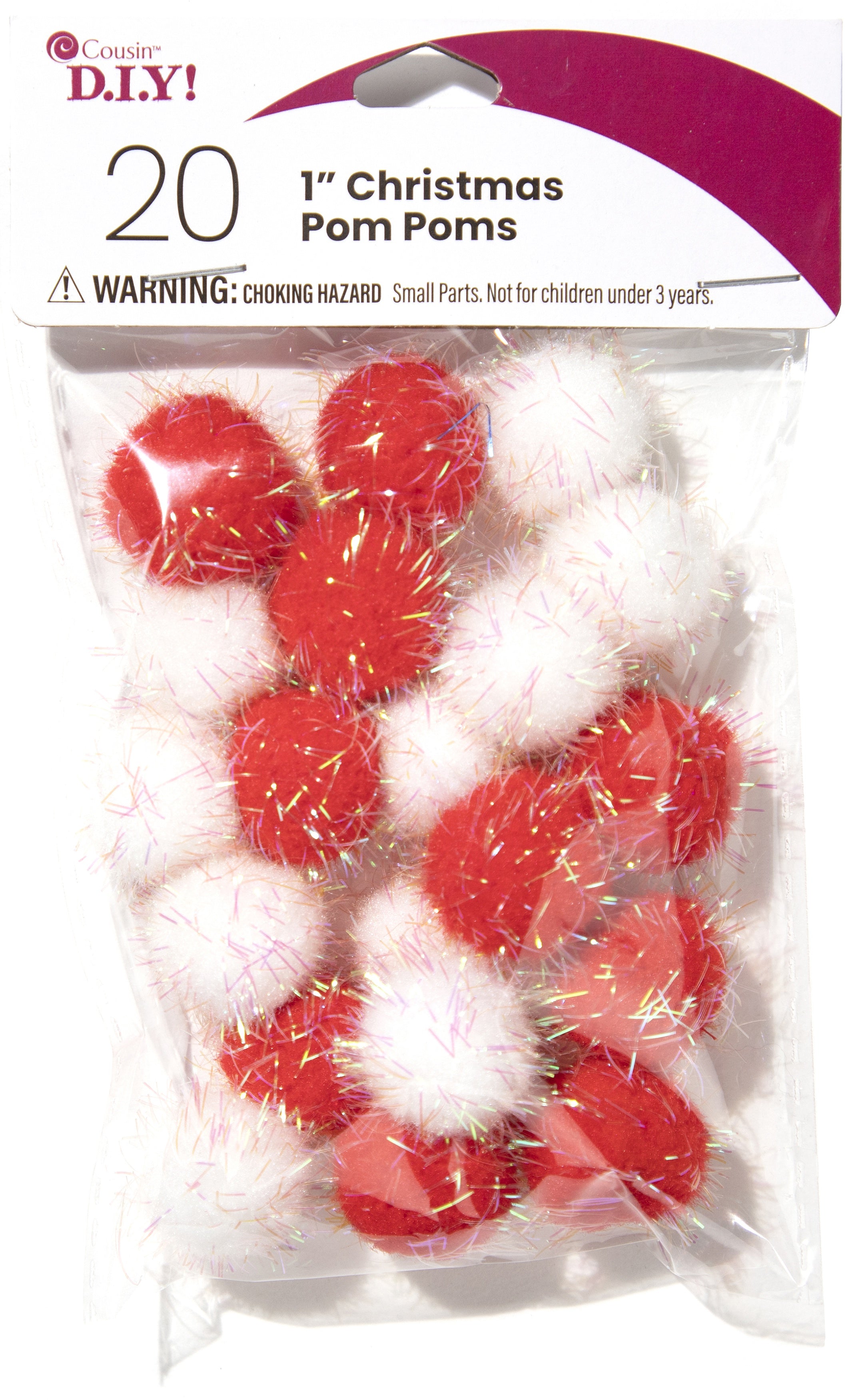 Pom-Poms 1" 20/Pkg Christmas Lights