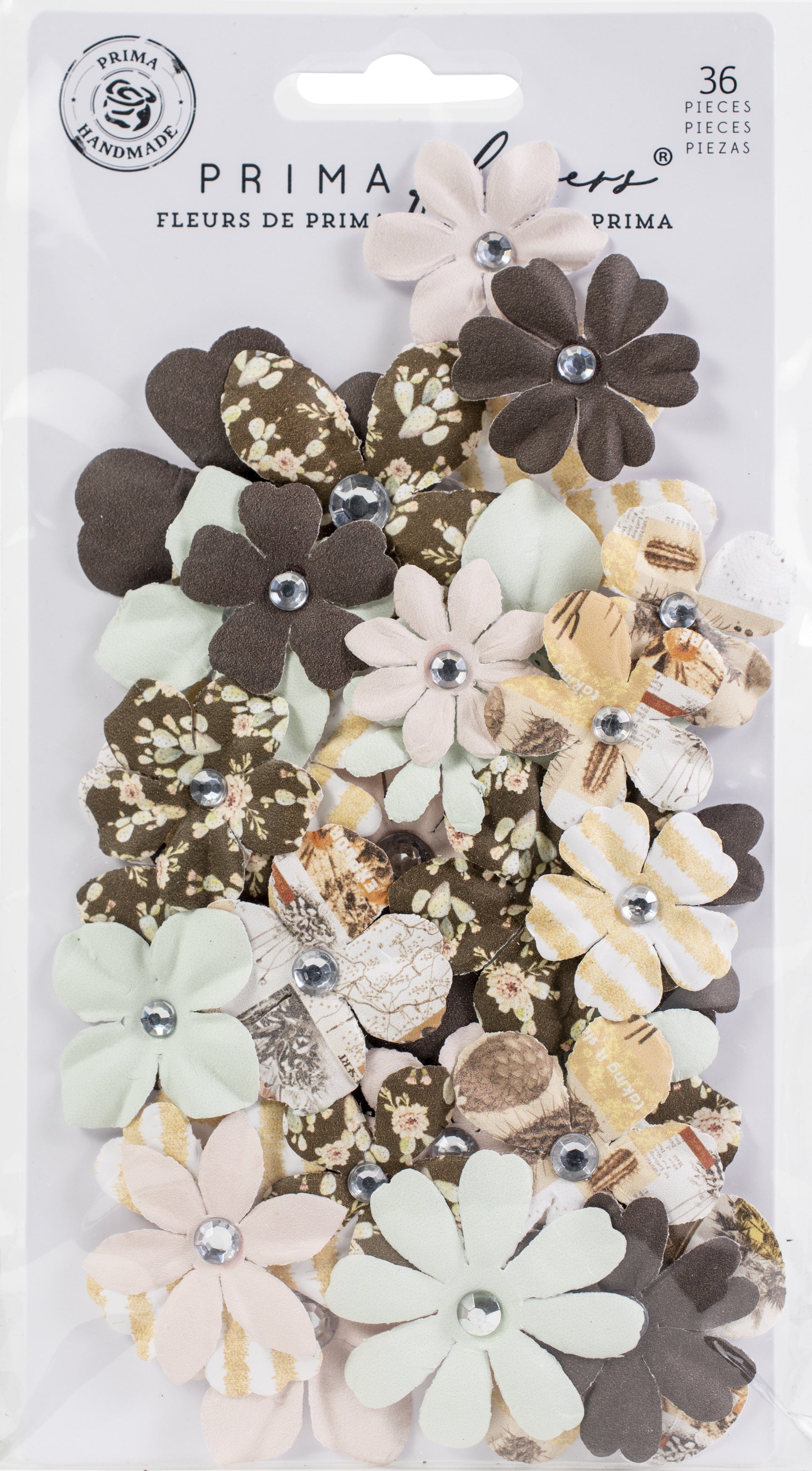 Prima Marketing Mulberry Paper Flowers Nogal/Golden Desert