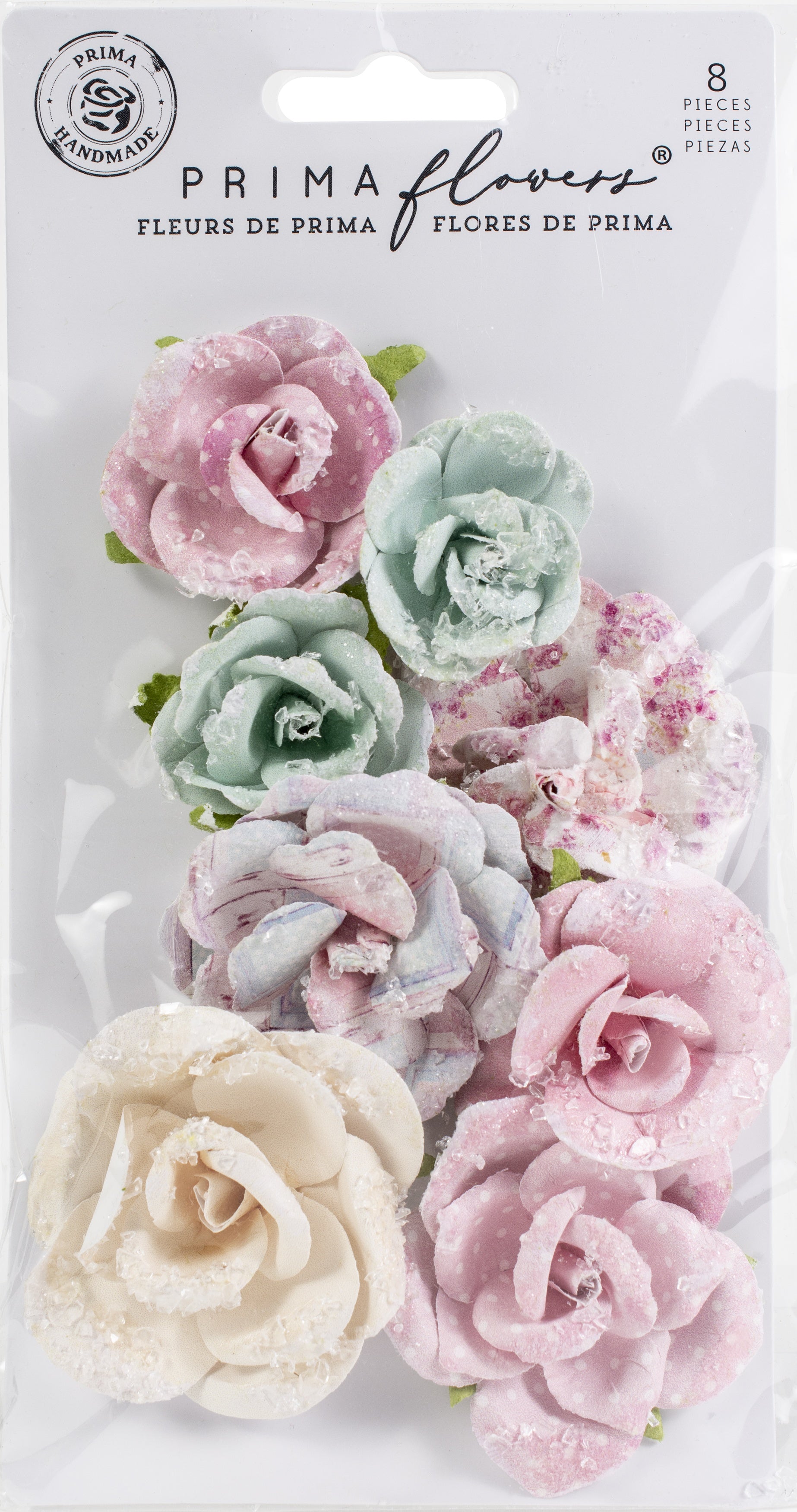 Prima Marketing Mulberry Paper Flowers All My Heart/With Love