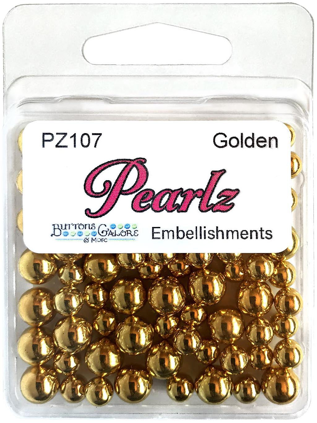 Pearlz Embellishment Pack 15g Golden
