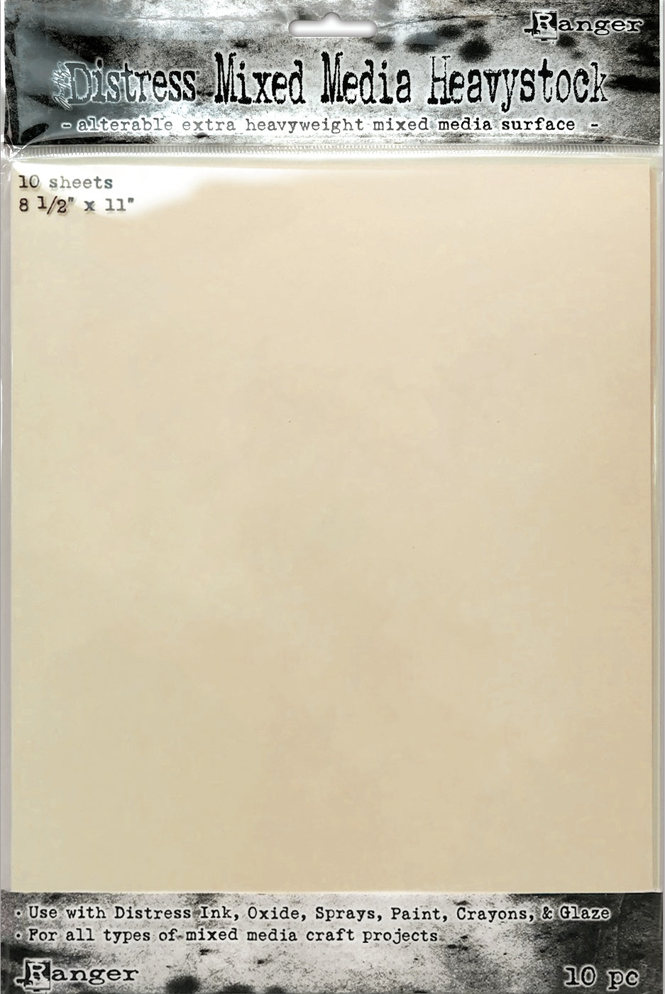 Tim Holtz Distress Mixed Media Heavystock 10/Pkg 8.5"X11"