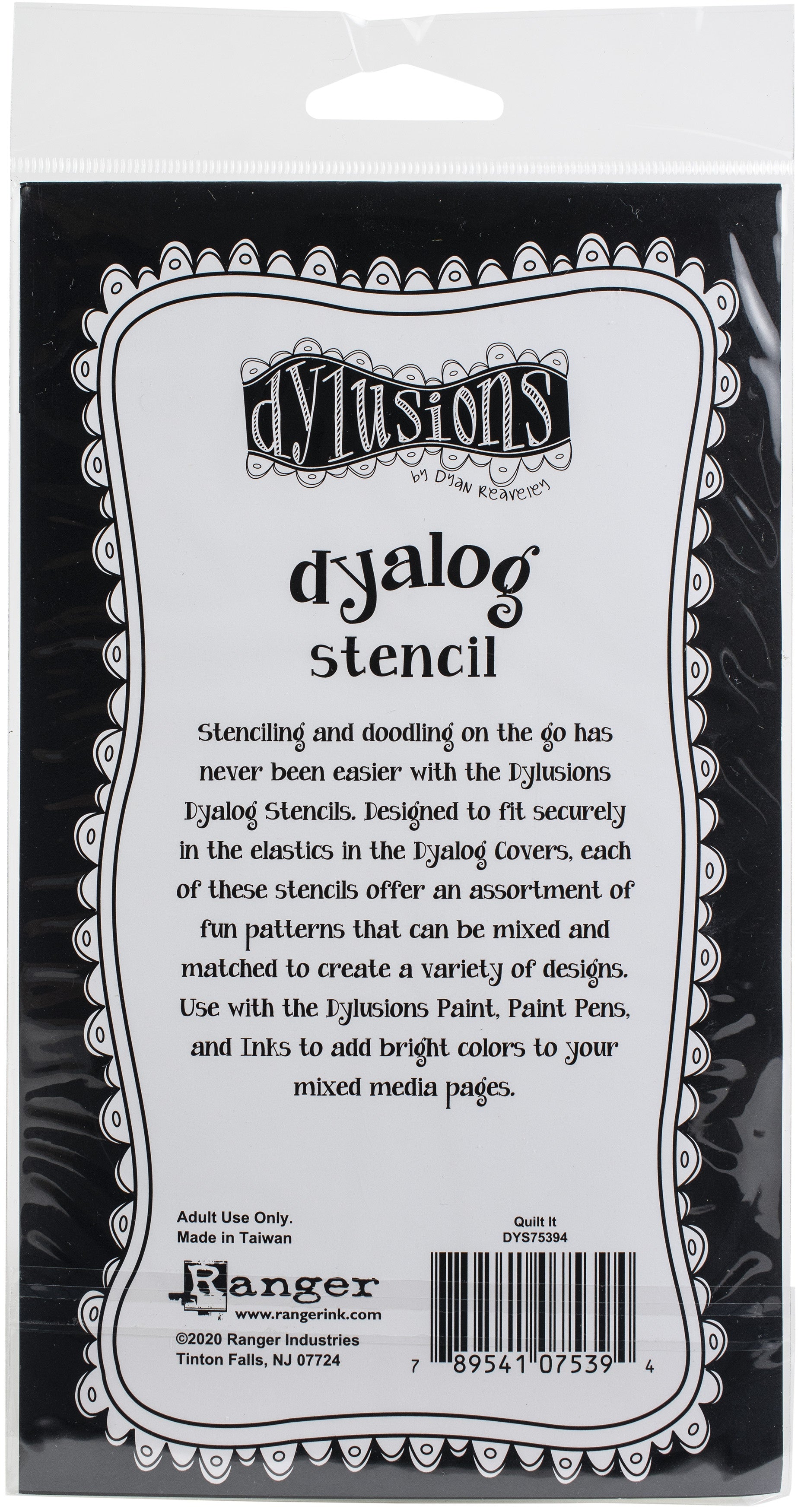 Dyan Reaveley's Dylusions Dyalog Stencil Quilt It