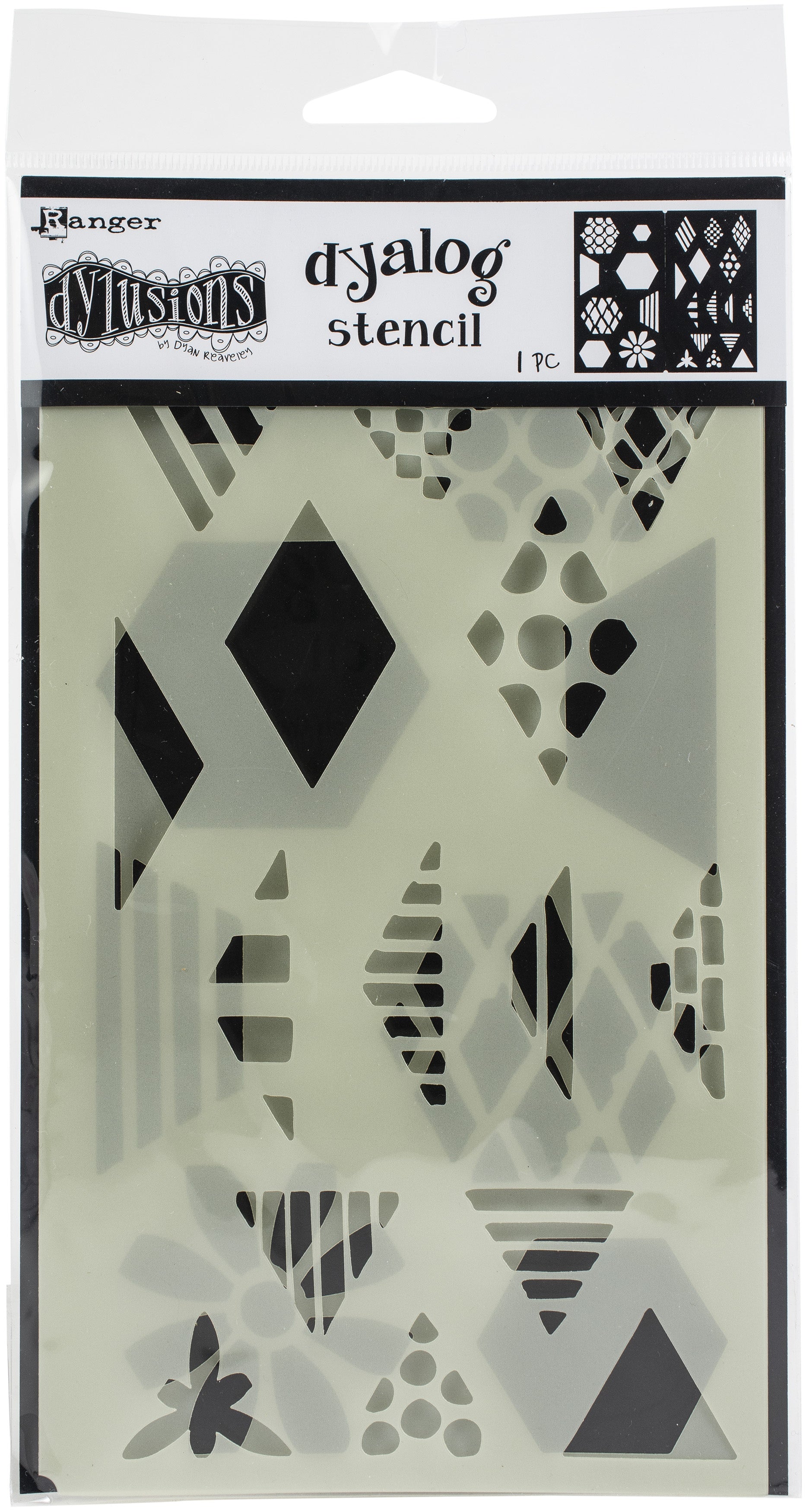 Dyan Reaveley's Dylusions Dyalog Stencil Quilt It
