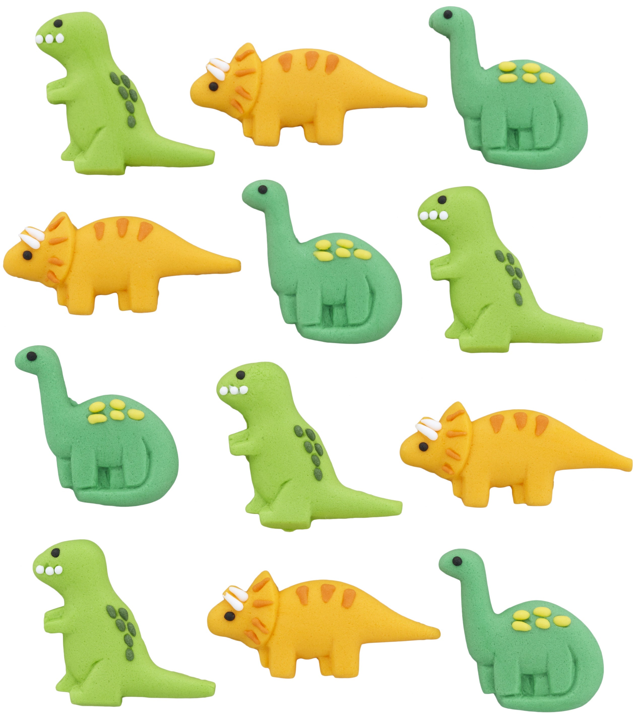 Royal Icing Decorations 12/Pkg Dinosaurs