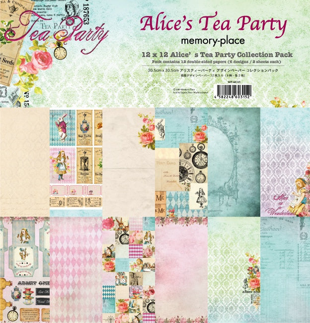 Memory Place Collection Pack 12"X12" Alice's Tea Party
